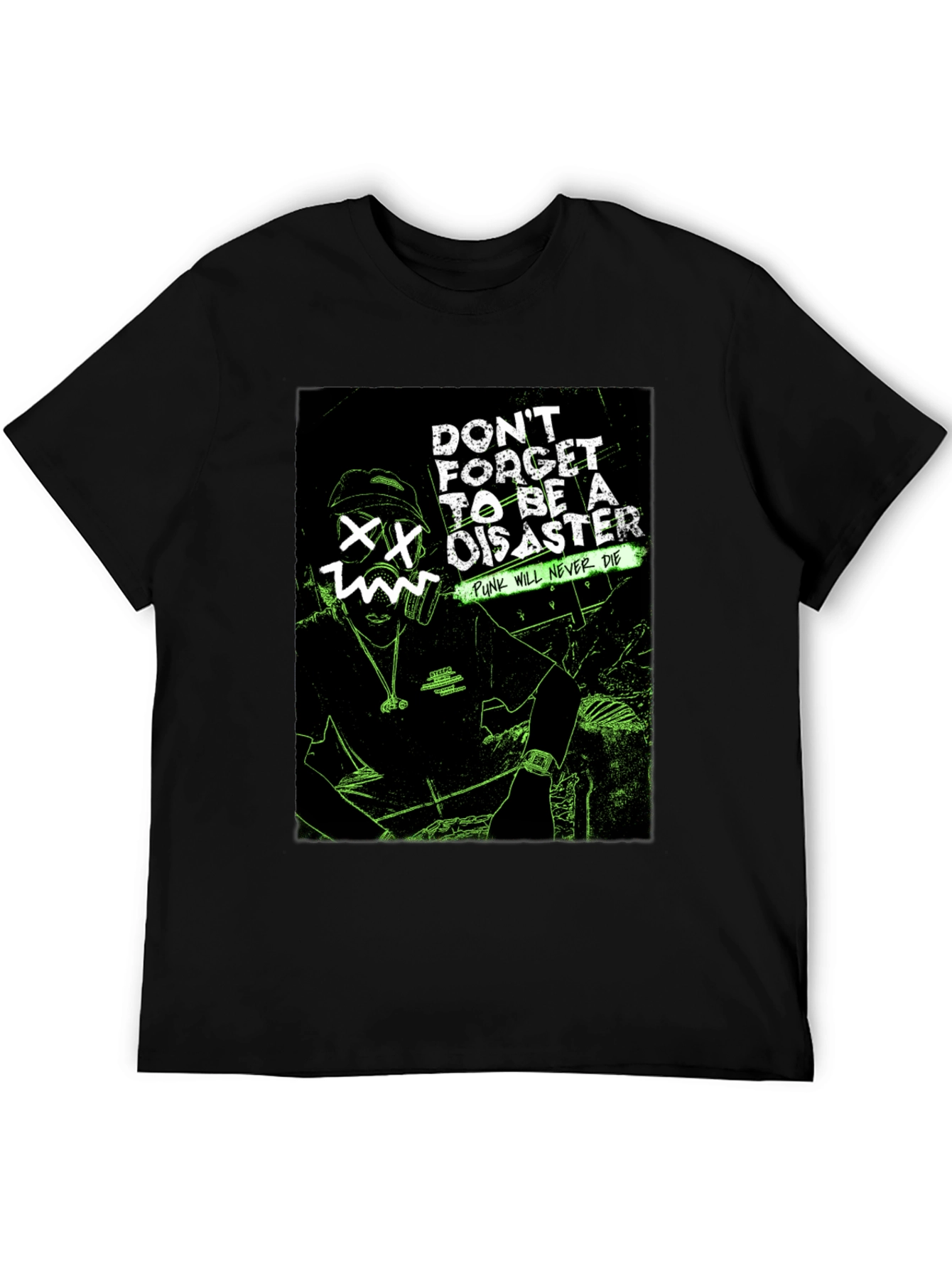 Punk Never Dies Graphic Tee - Black - 5