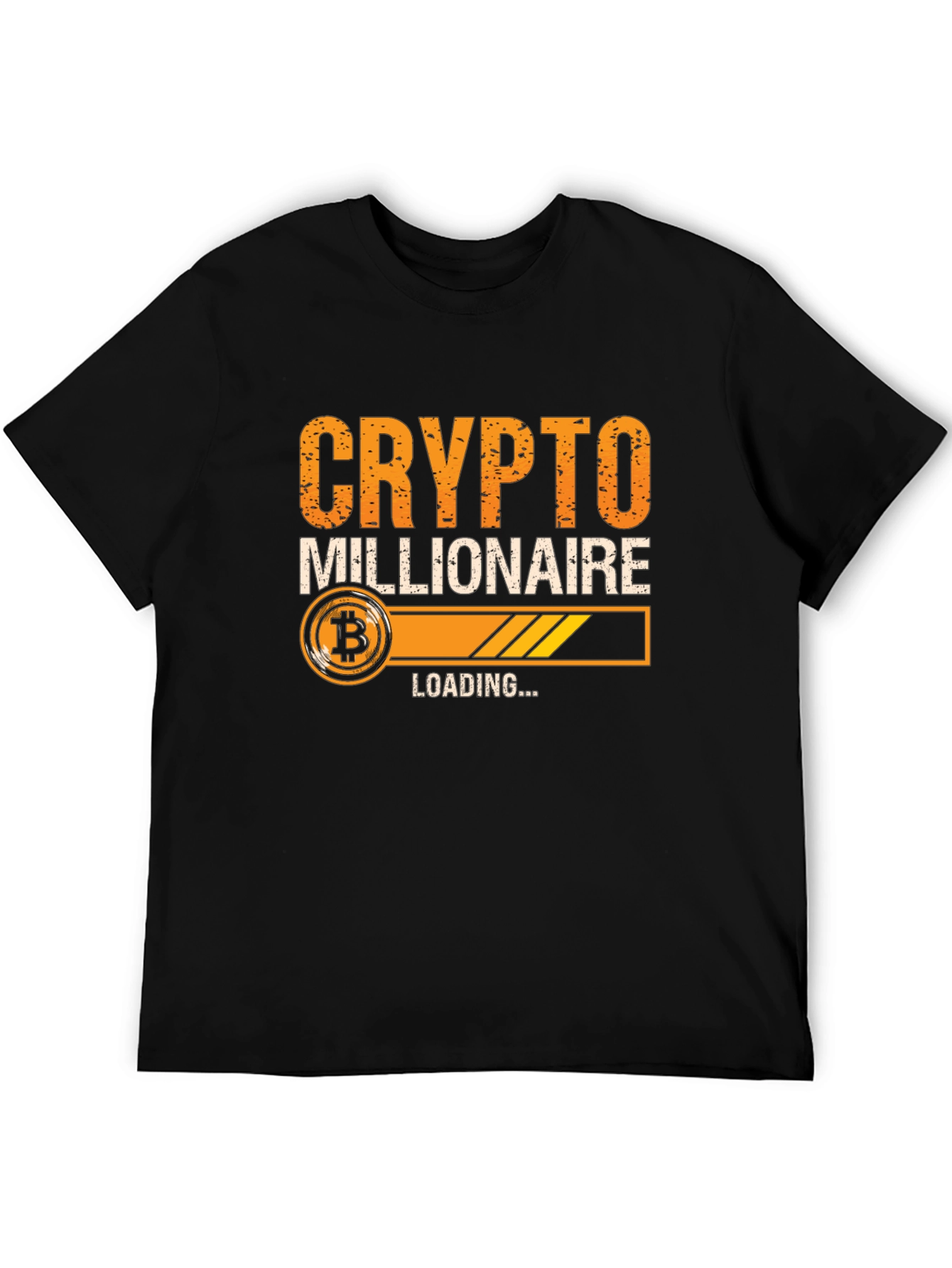 Black Crypto Millionaire Loading Men's T-Shirt view 5