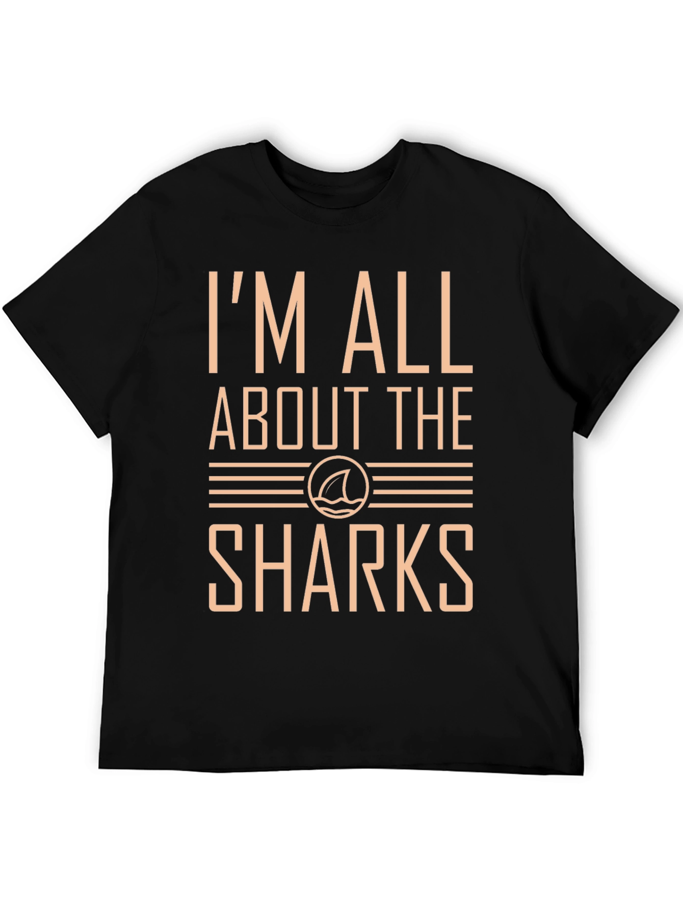 Black I'm All About The Sharks Graphic T-Shirt view 5