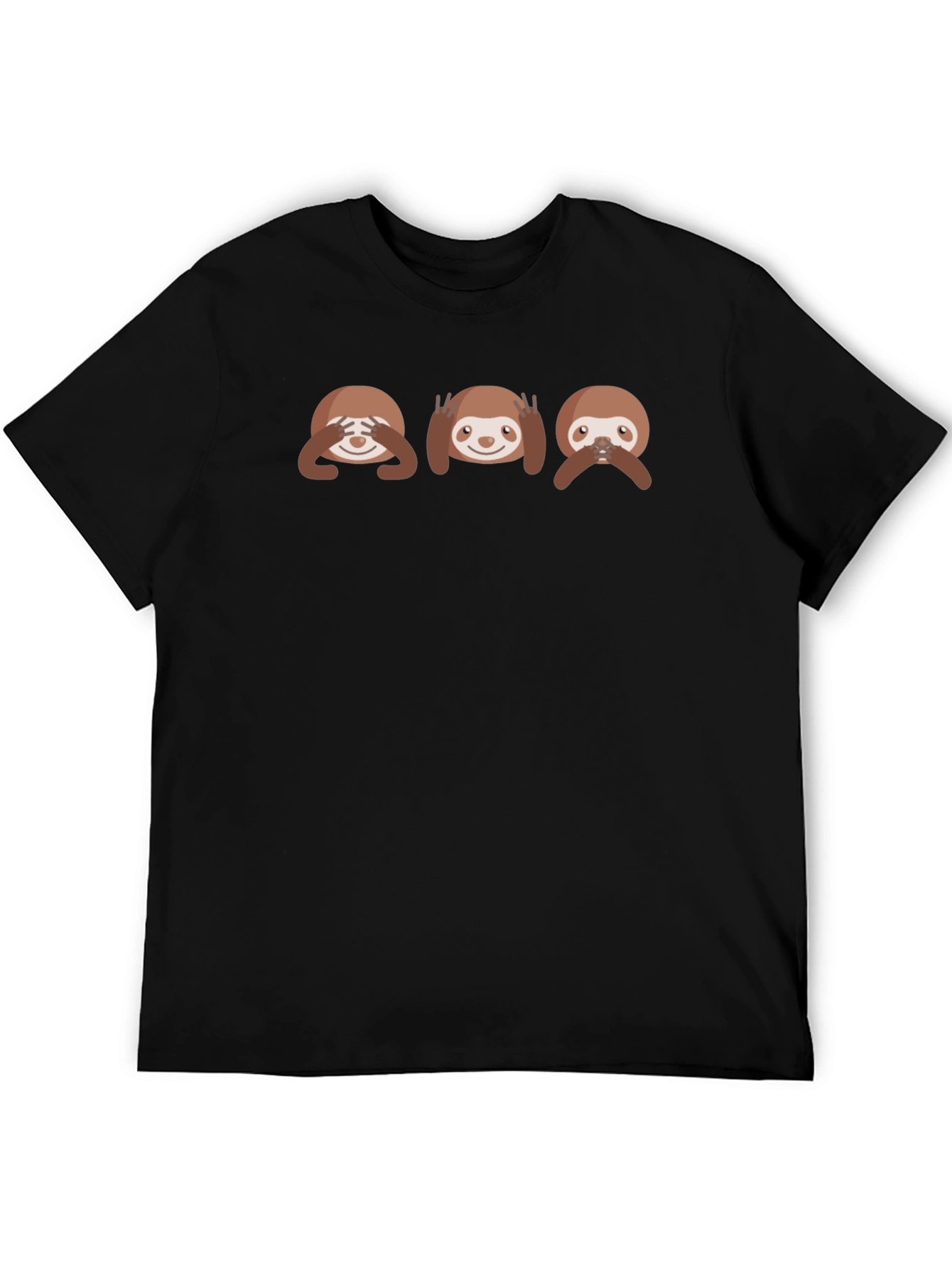 Sloth See Hear Speak No Evil Graphic T-Shirt - 5