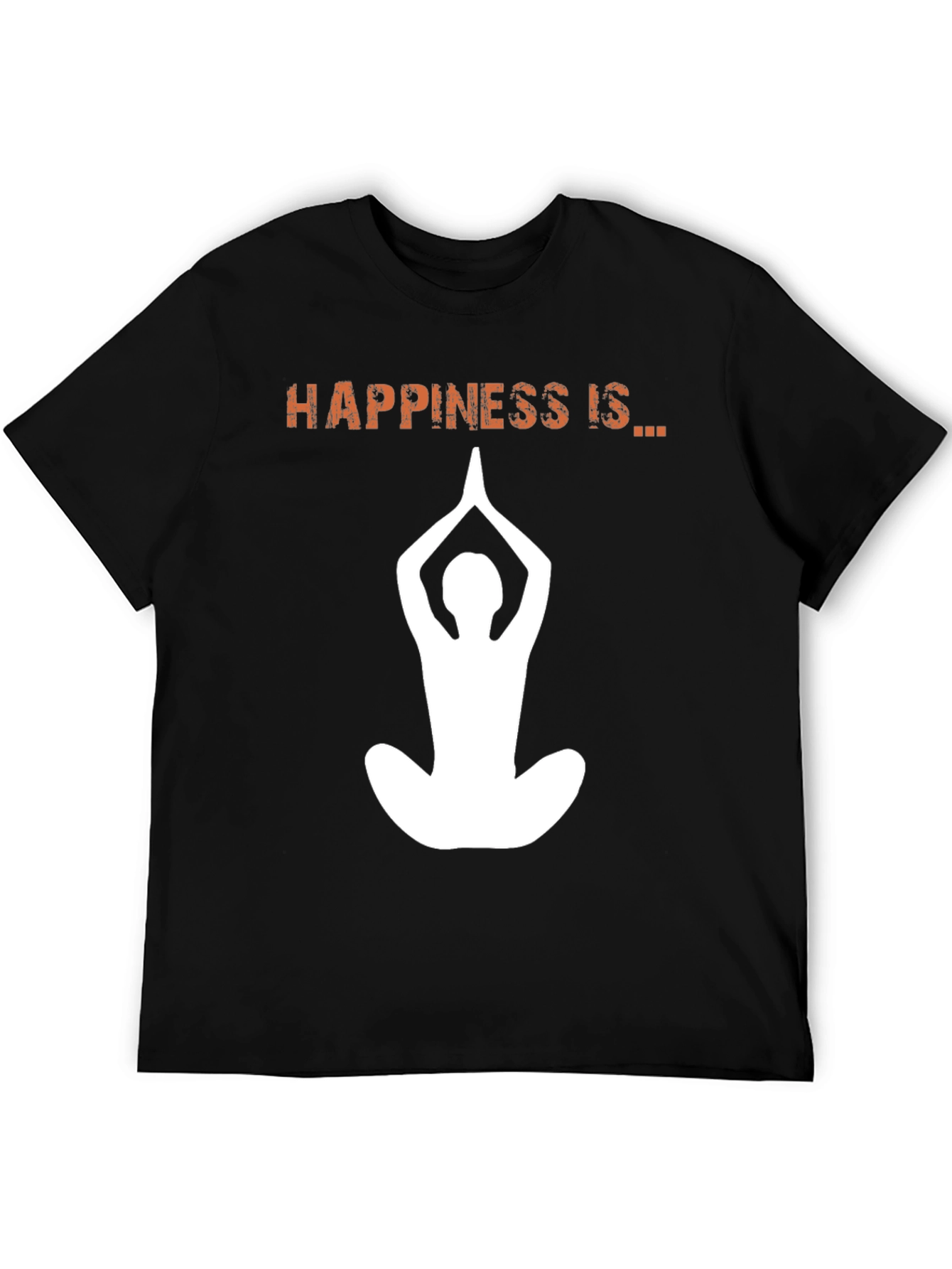 Black Happiness is... Yoga T-Shirt - Meditation Tee view 5