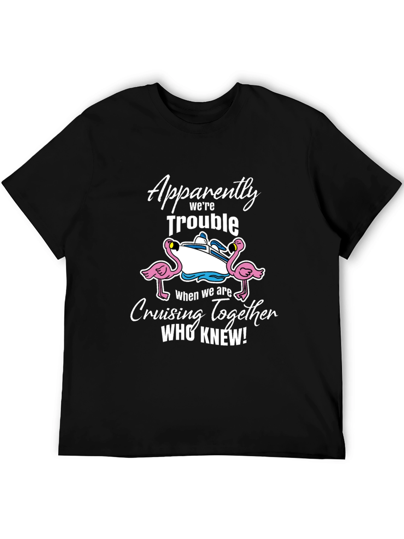 Black Funny Cruising Together T-Shirt view 5