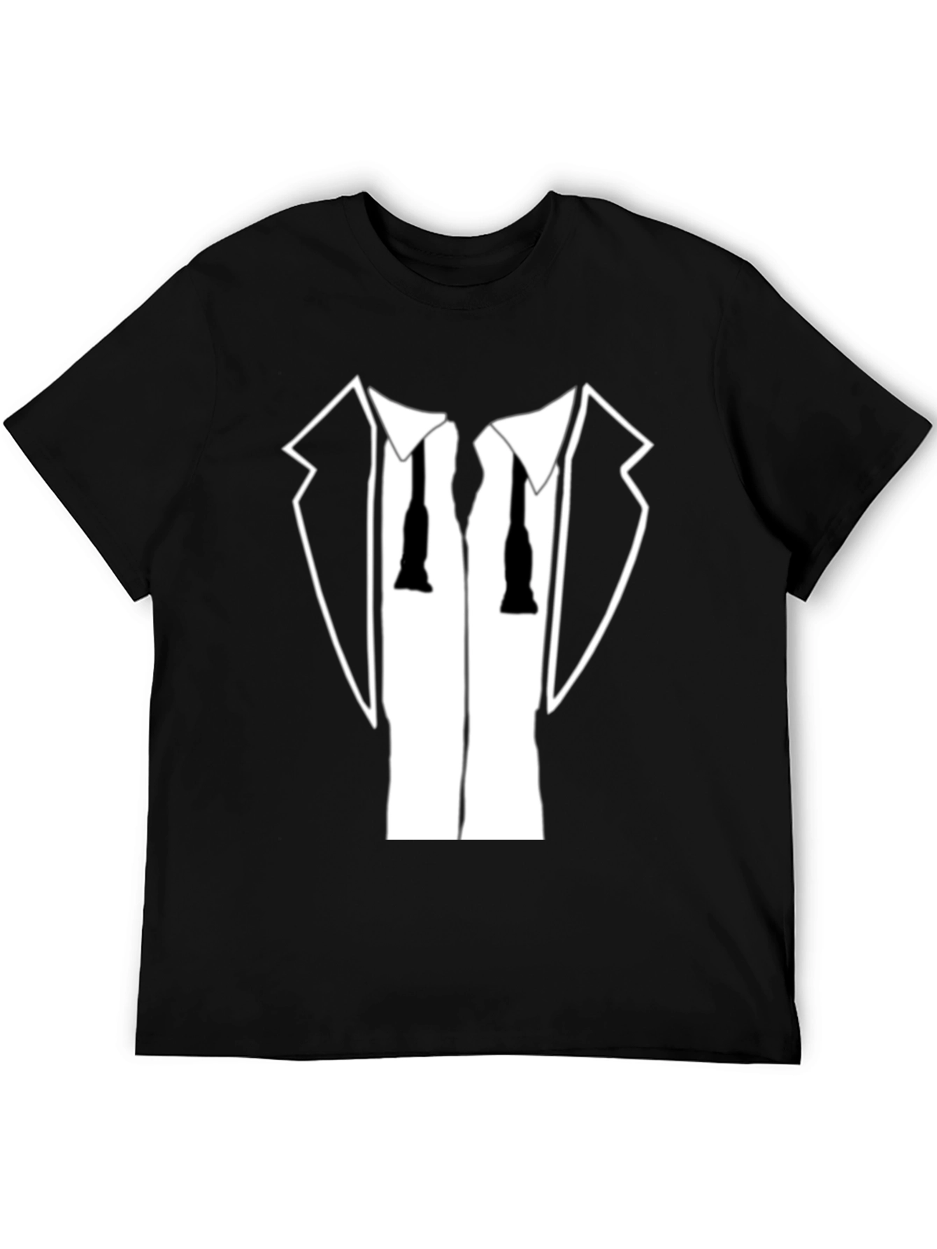 Black Tuxedo T-Shirt - Funny Dress Up Tee view 5