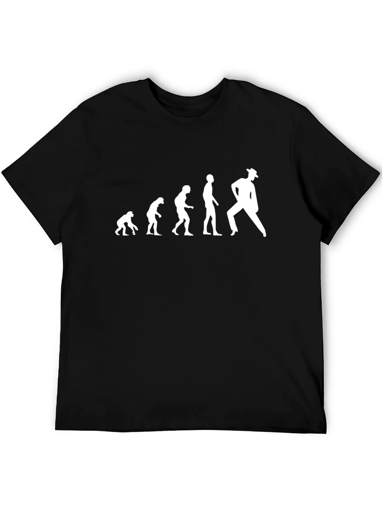 Black Evolution of Dance T-Shirt - Funny Graphic Tee view 5