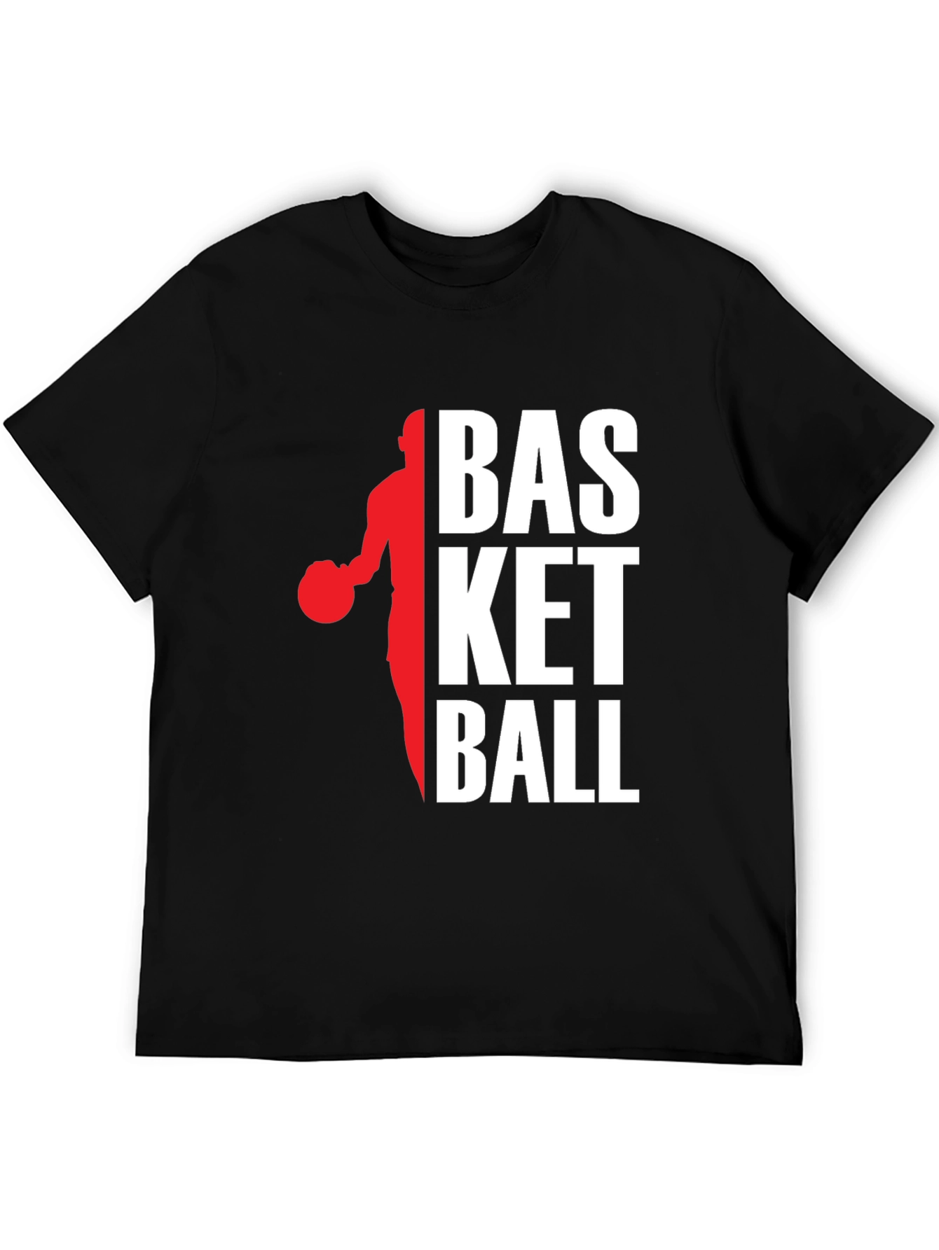 Black Basketball Graphic Tee - Stylish & Comfortable Cotton Blend view 5