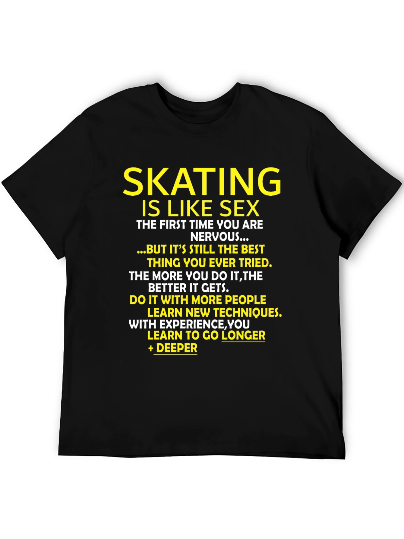 Black Skating is Like Sex Graphic T-Shirt view 5
