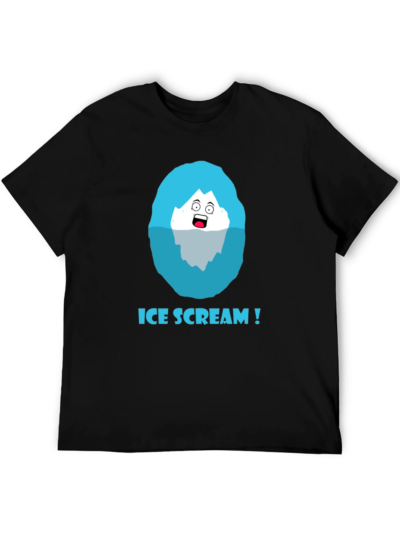 Black Ice Scream T-Shirt - Funny Graphic Tee view 5