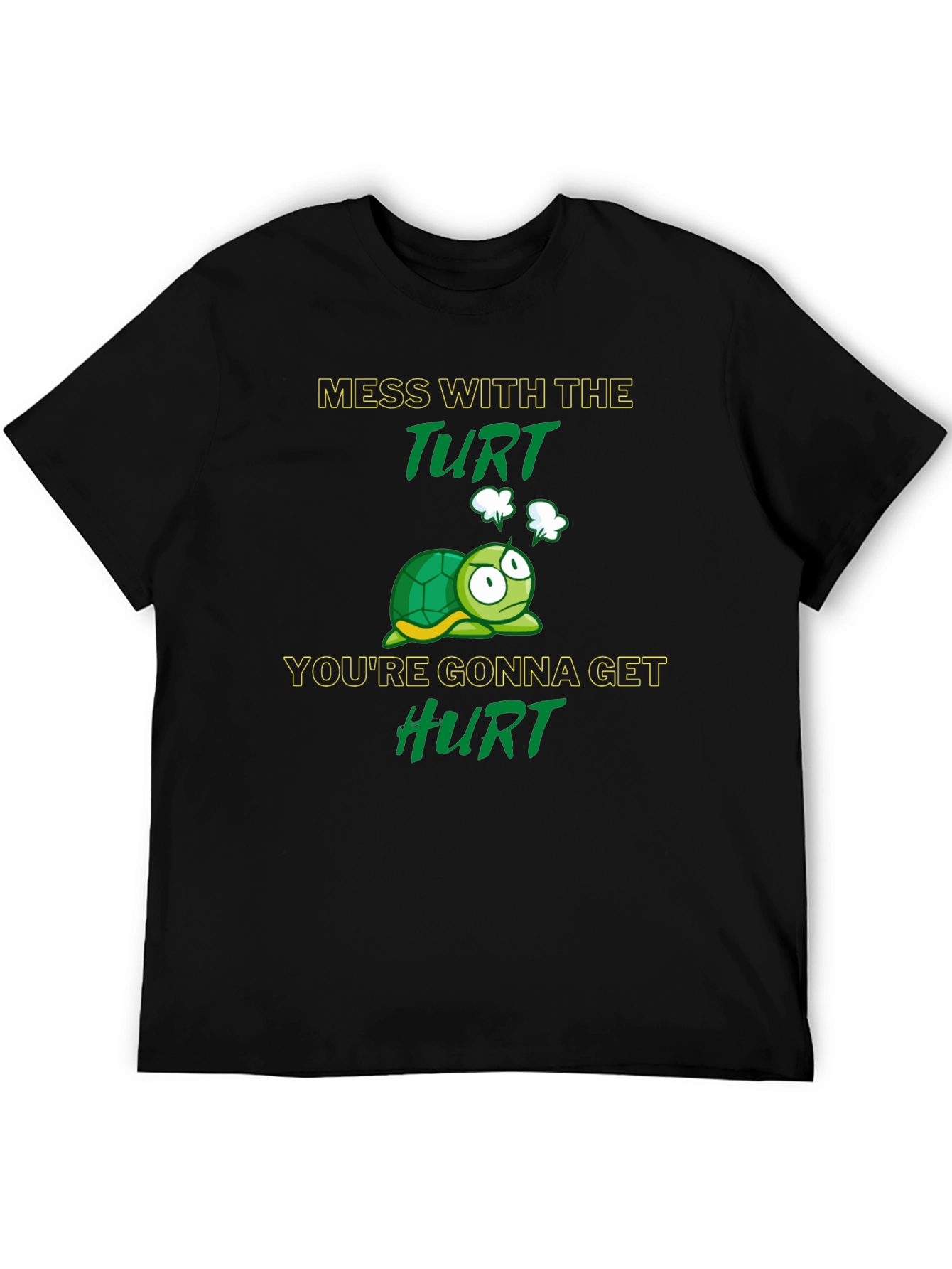 Black Mess with the Turt Graphic T-Shirt view 5