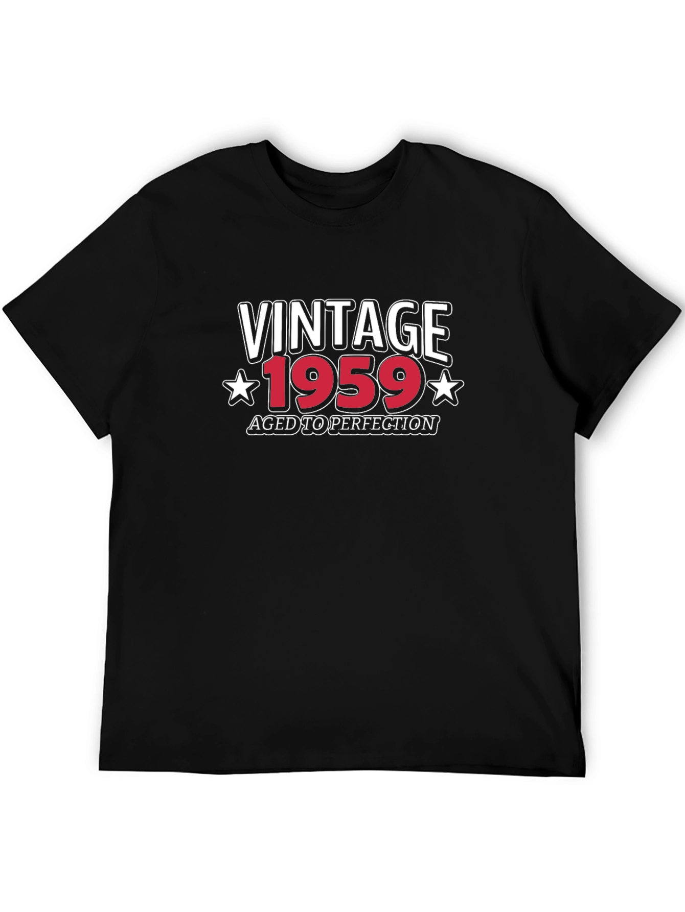 Black Vintage 1959 Aged to Perfection T-Shirt view 5