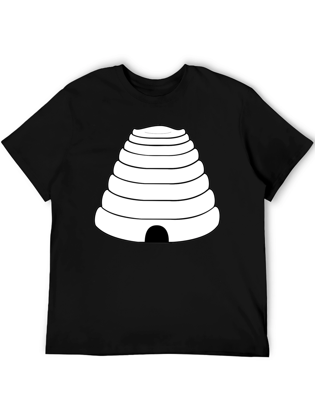 Black Beehive Graphic Tee - Unique Design T-Shirt view 5