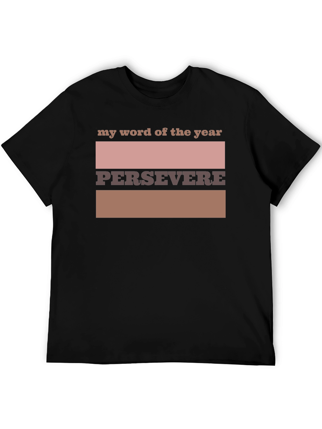 Black Persevere Word of the Year Graphic Tee view 5