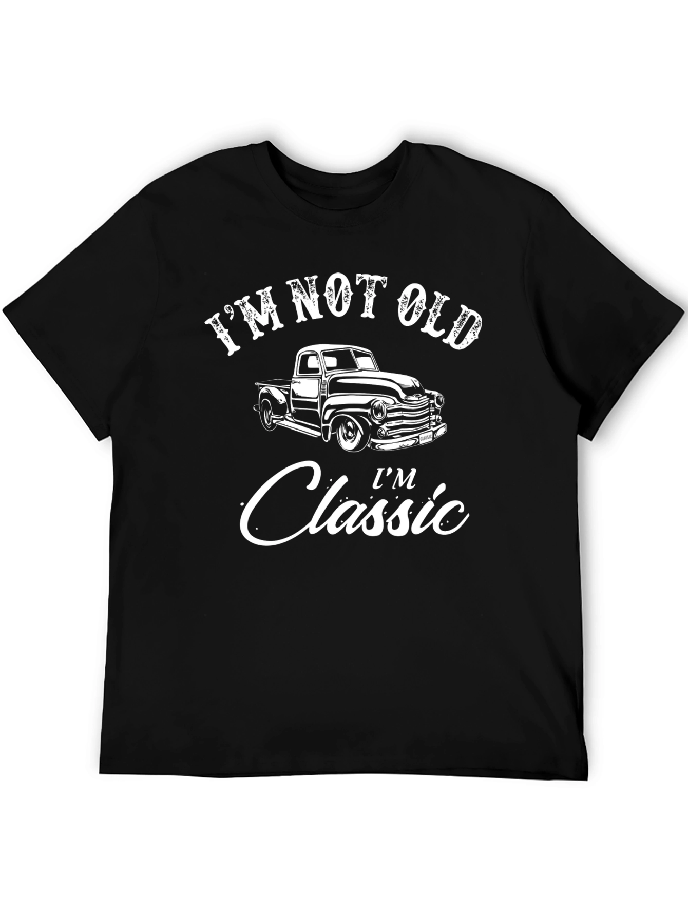 Black I'm Not Old I'm Classic Truck T-Shirt view 5