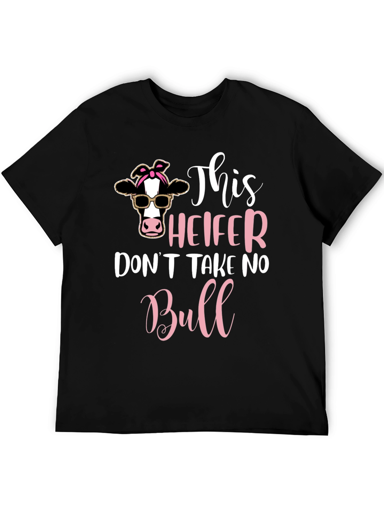 Black Heifer No Bull Graphic T-Shirt view 5