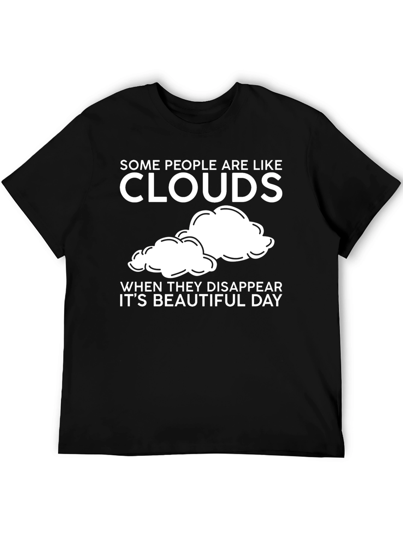 Black Cloud T-Shirt Funny Graphic Tee view 5