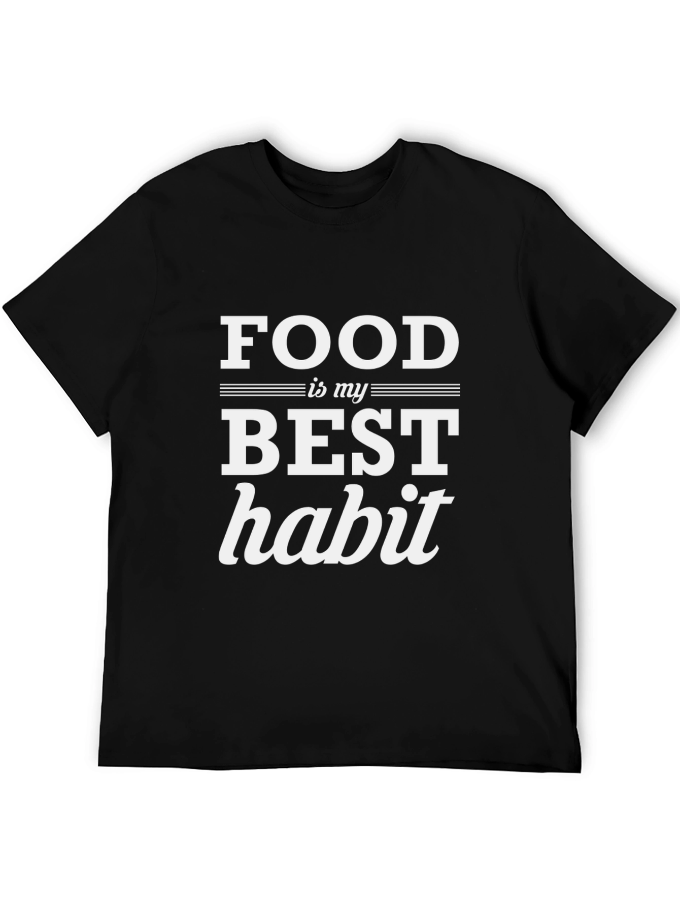 Black Food is My Best Habit T-Shirt view 5