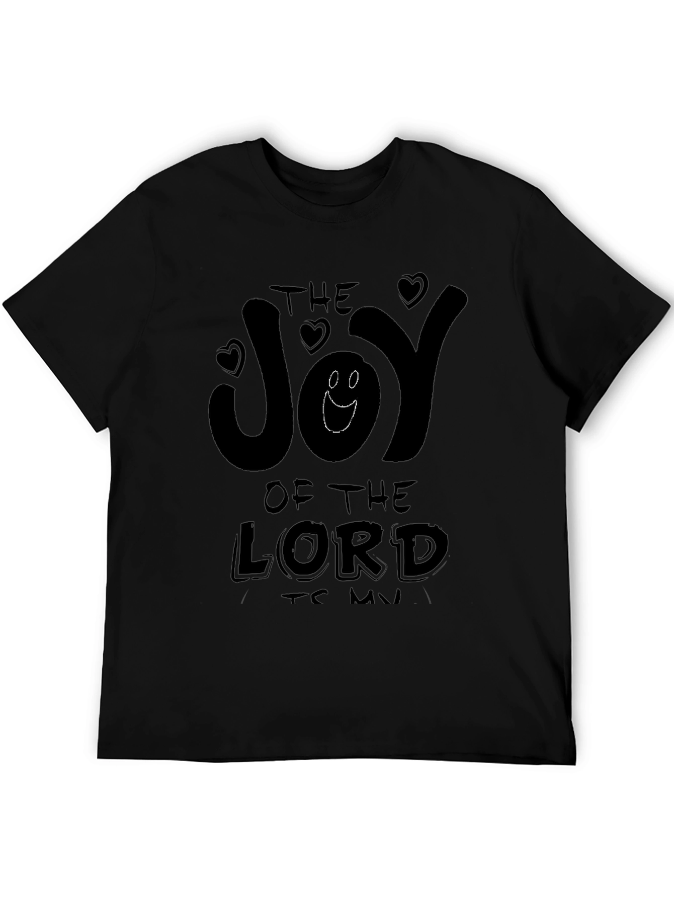 Black The Joy of the Lord T-Shirt view 5