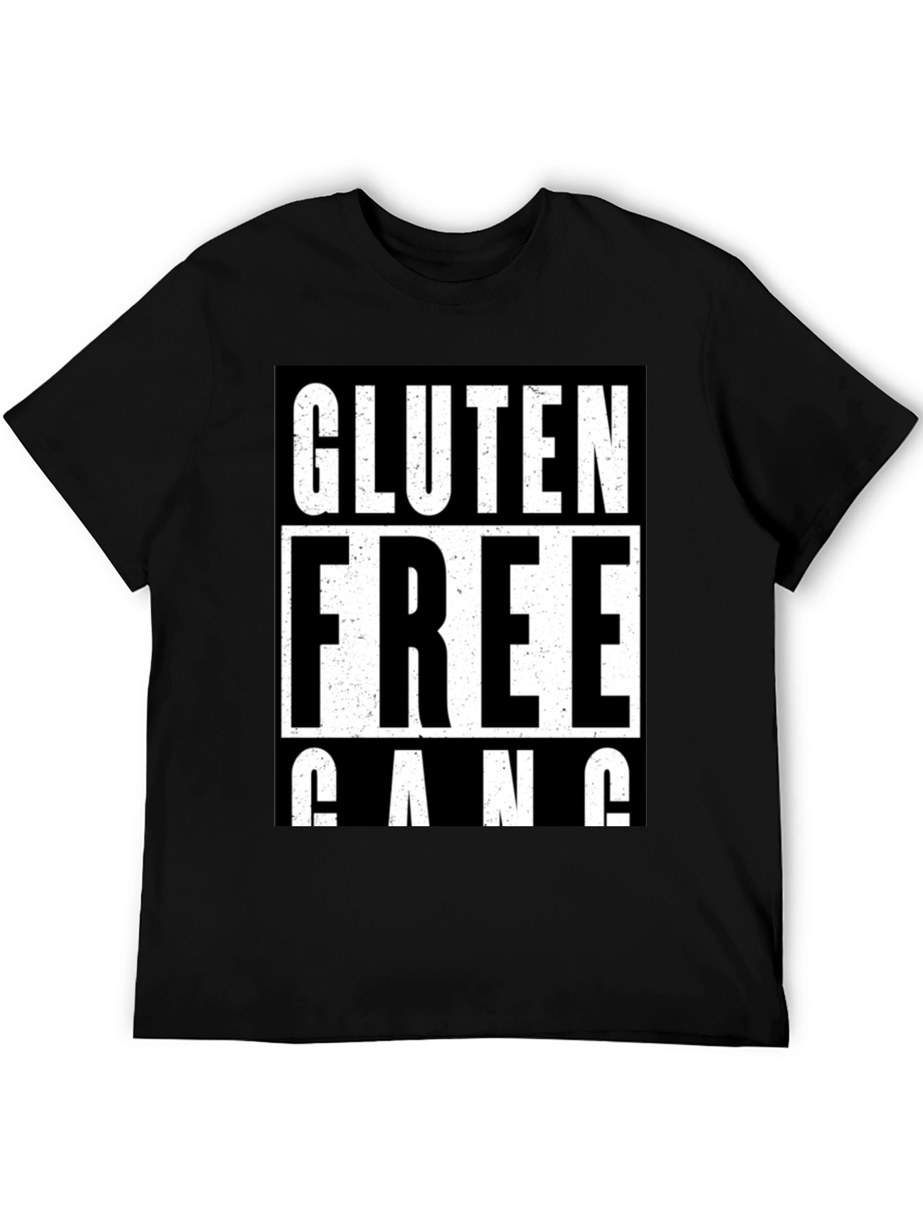 Black Gluten Free Gang T-Shirt -  Bold Graphic Tee view 5