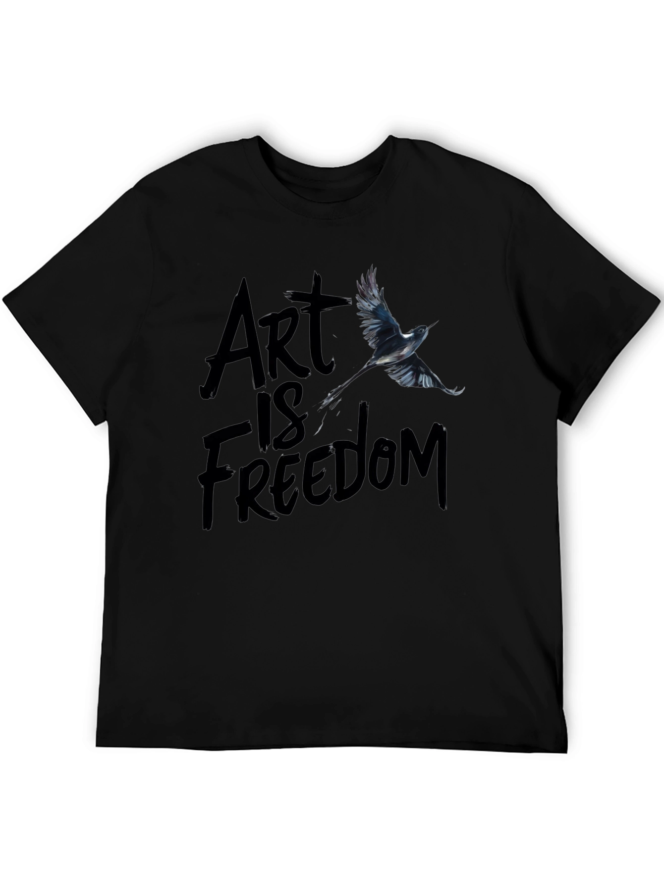 Black Art Is Freedom Graphic Tee - Black view 5