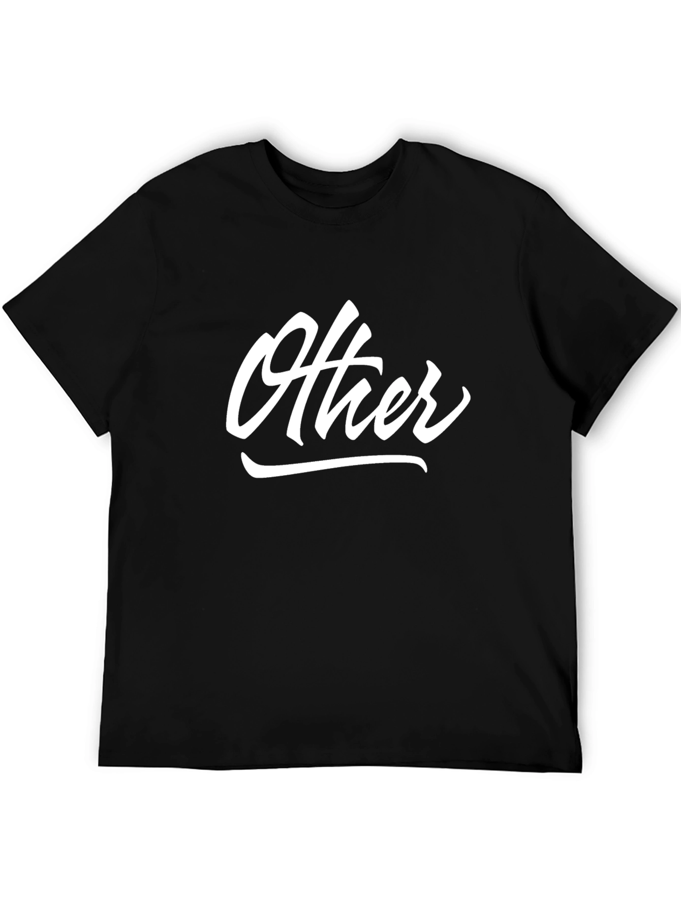 Black Other Graphic Print Black T-Shirt view 5