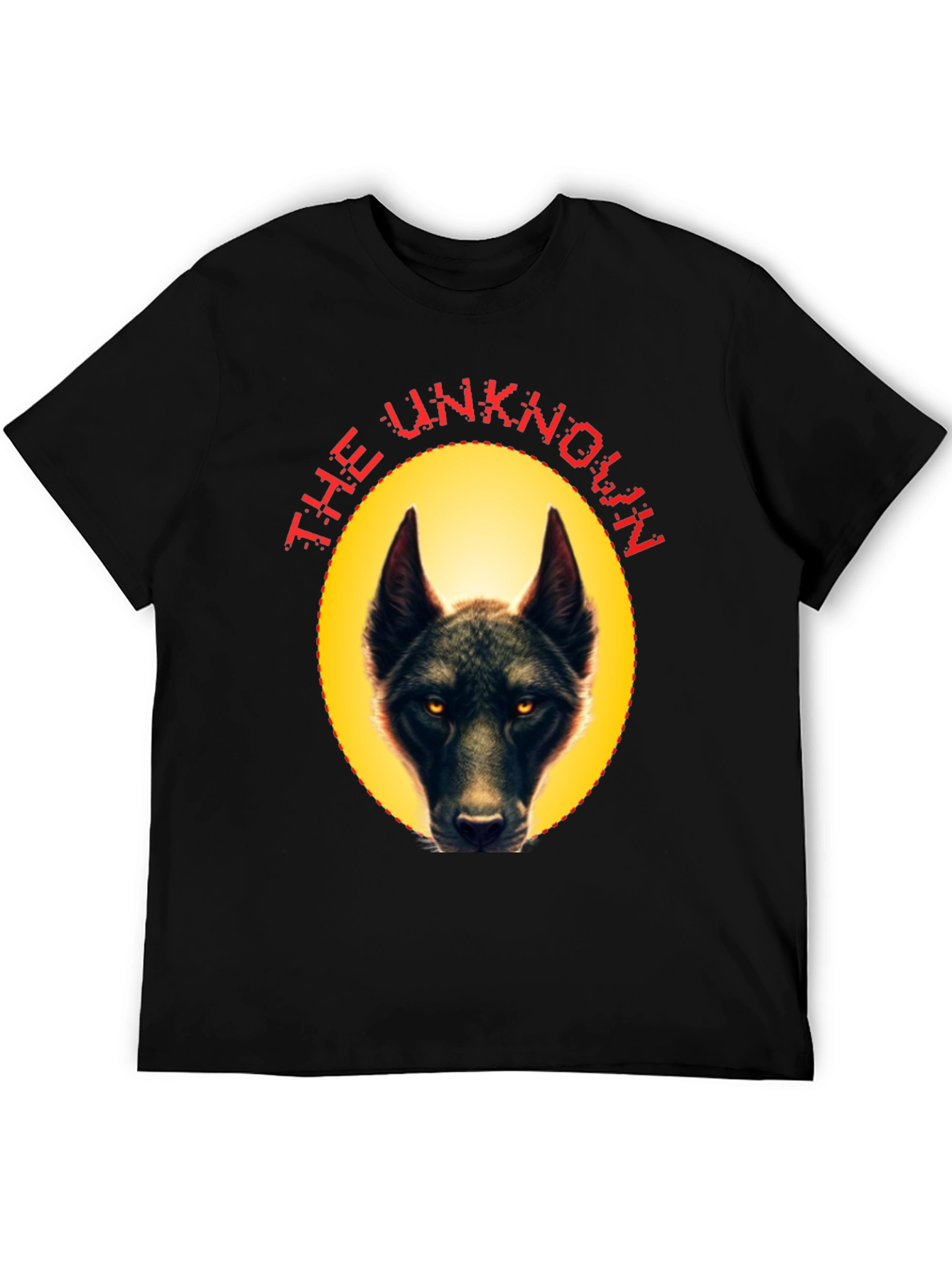 Black The Unknown Wolf Graphic Tee view 5
