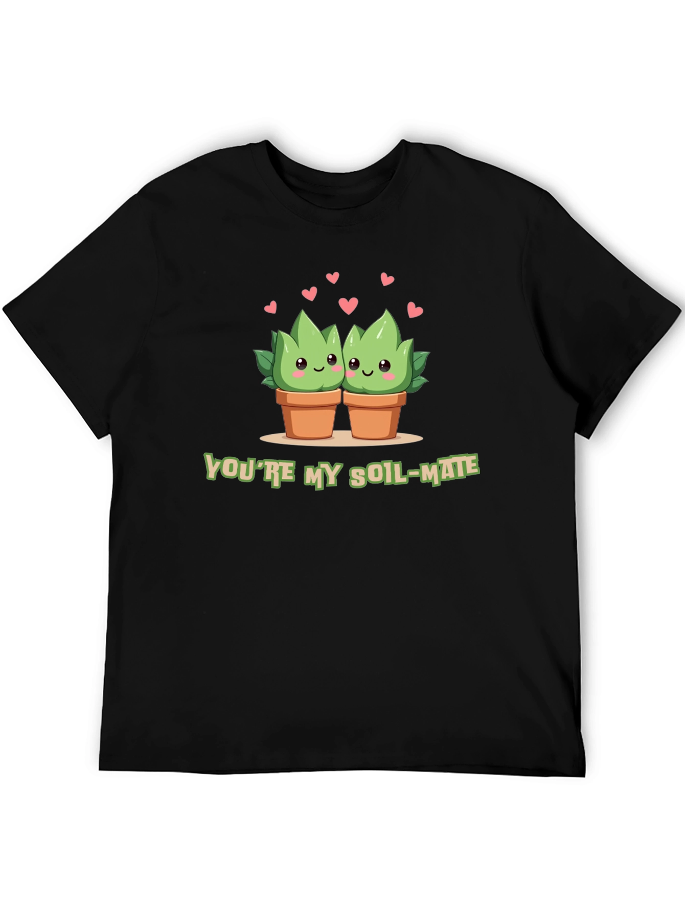 Black Soil-Mate Succulent Plant T-Shirt view 5
