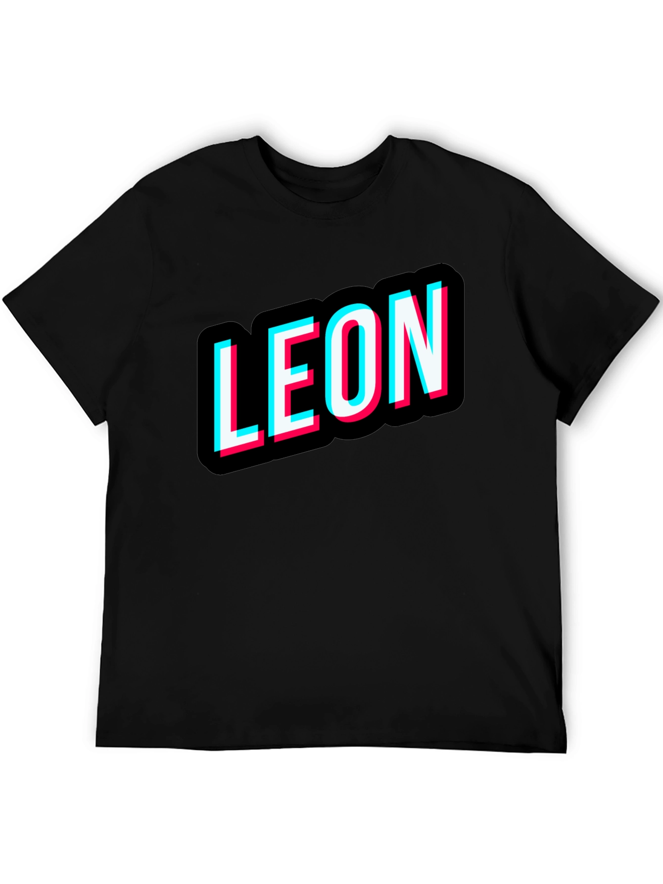 Black Leon T-Shirt Black Novelty Design Tee view 5