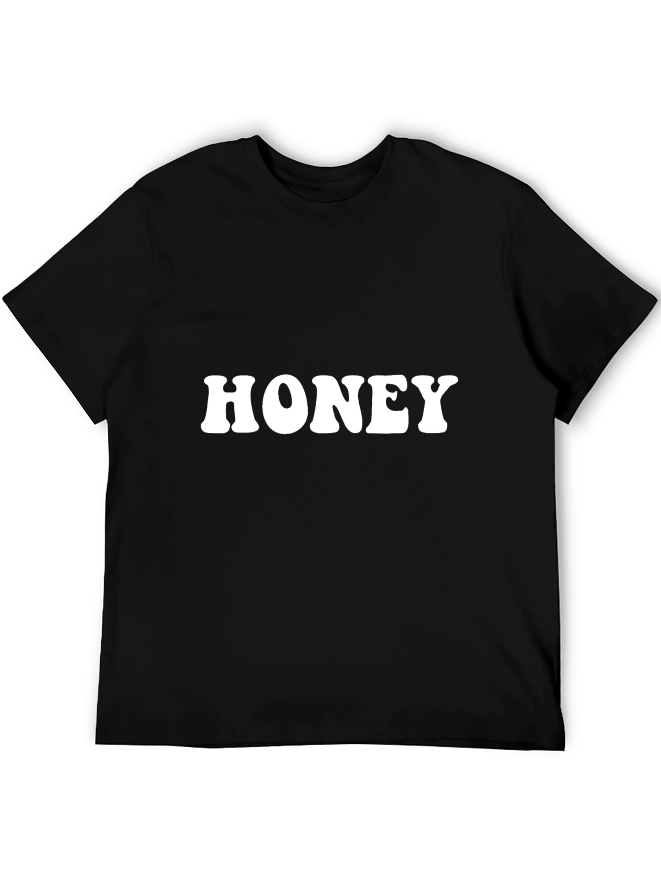 Black Honey Graphic Tee - Retro Style Black T-Shirt view 5