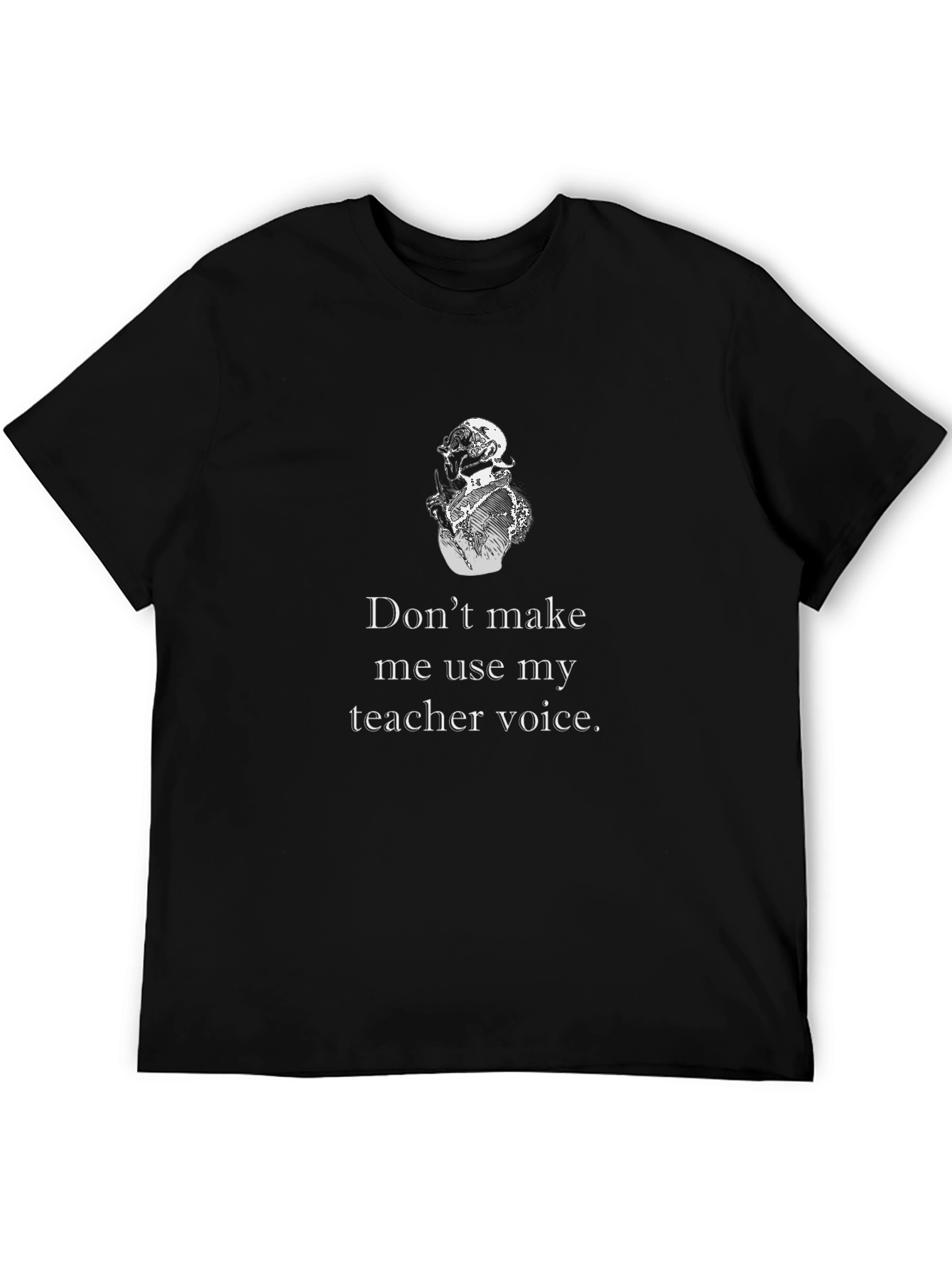 Black Teacher Voice Graphic Tee - Humorous Teacher Gift view 5