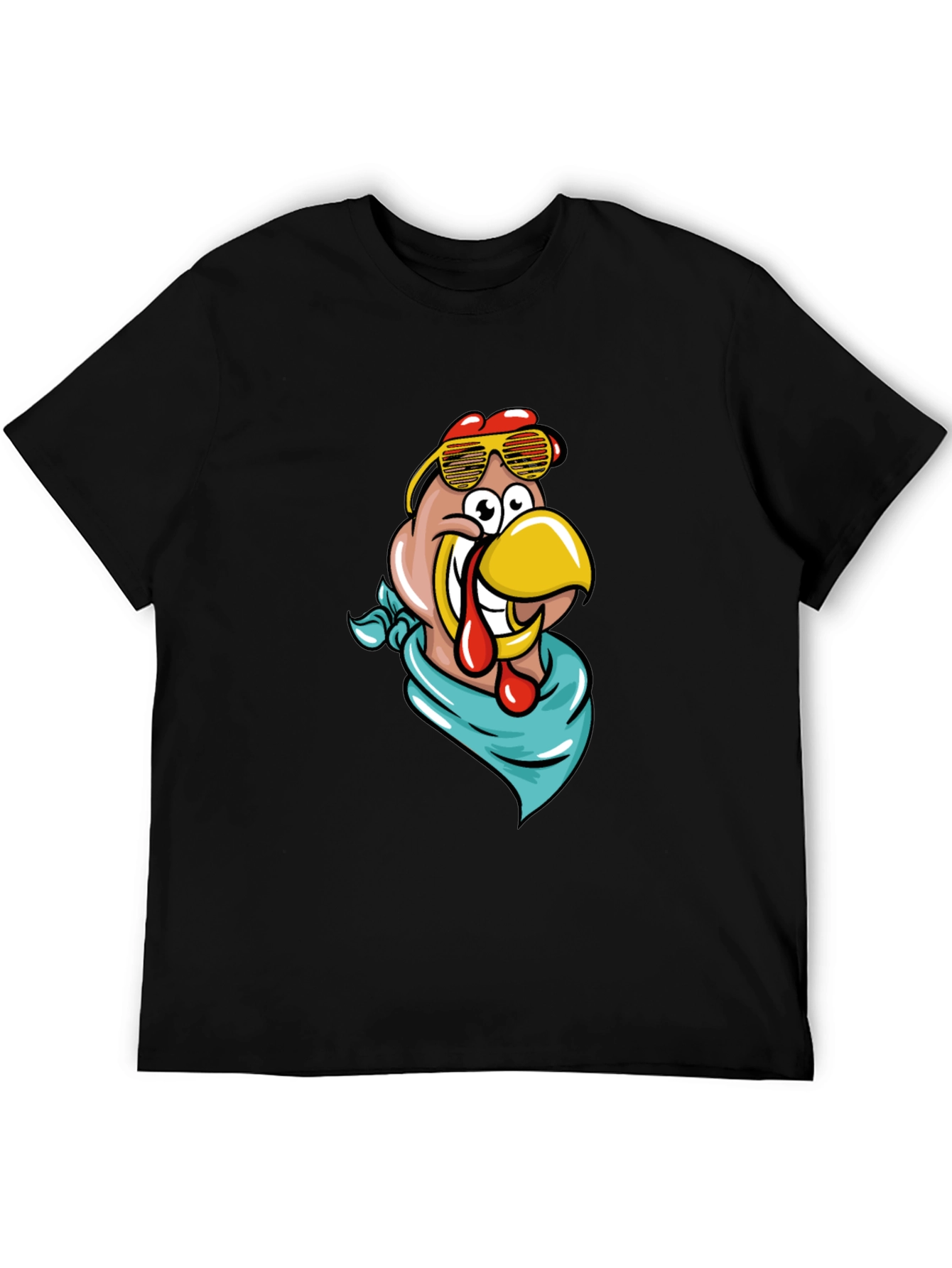 Black Cool Turkey Graphic Tee view 5
