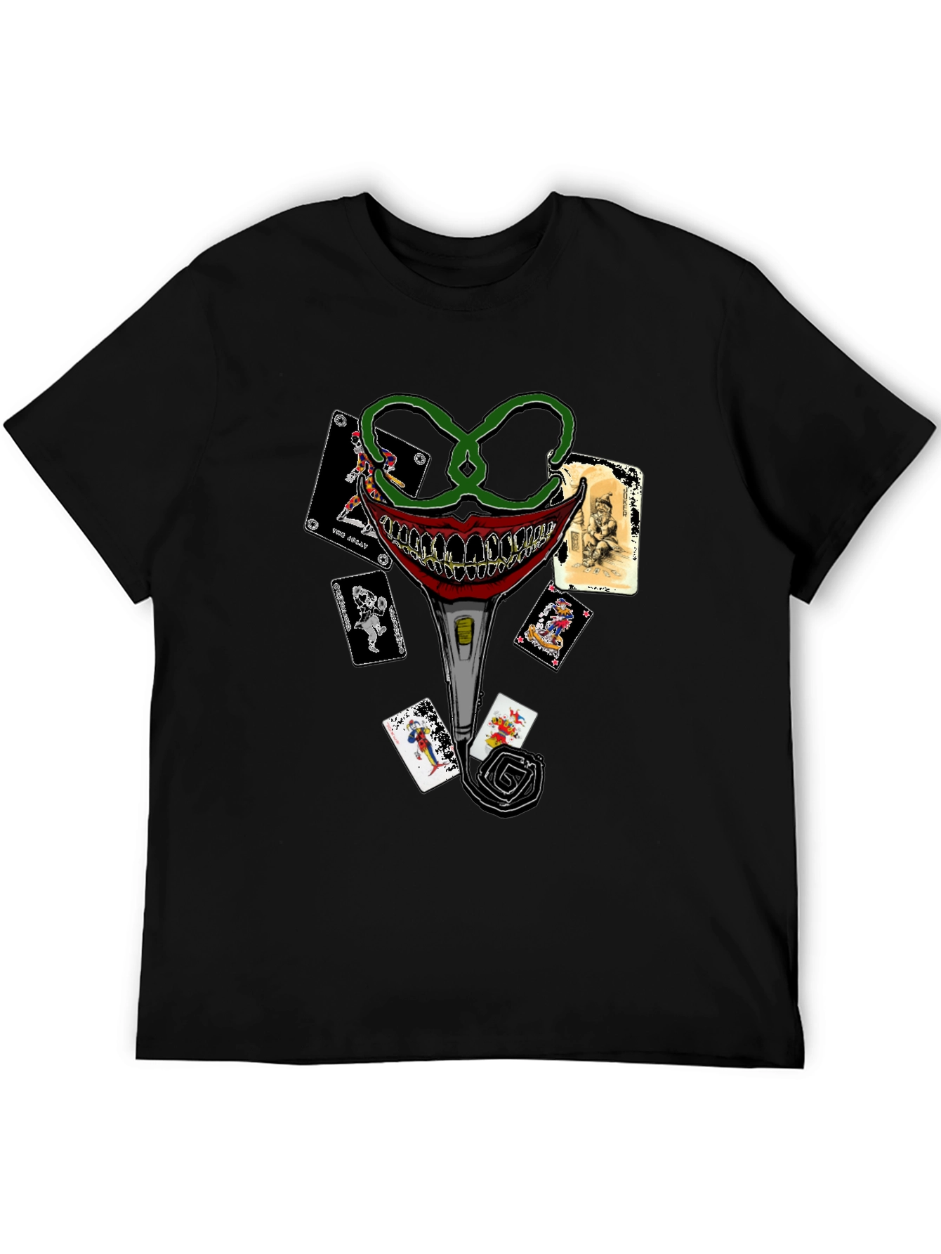 Joker Card T-Shirt - Crazy Clown Design - 5
