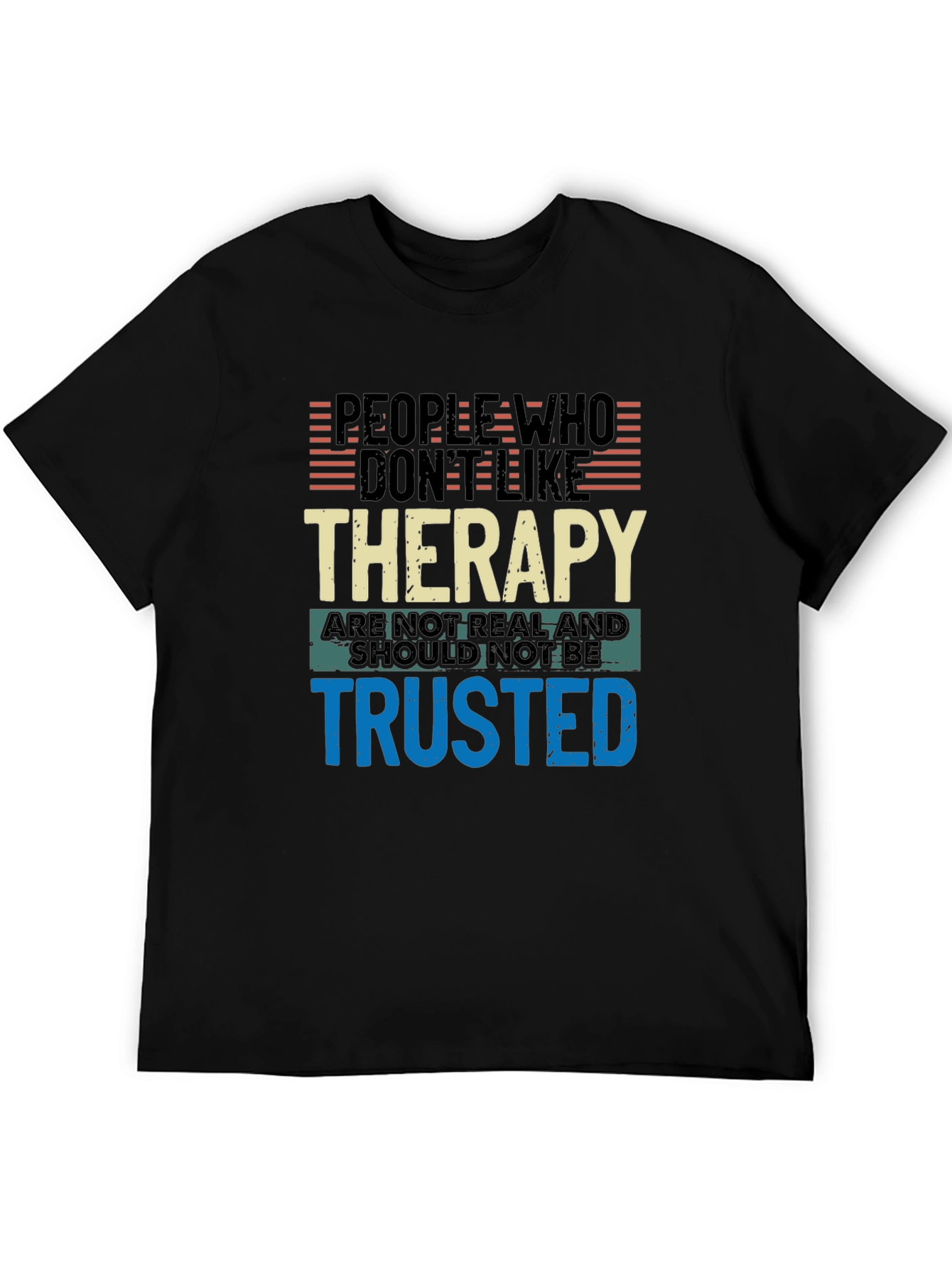Black Therapy Humor Graphic Tee view 5