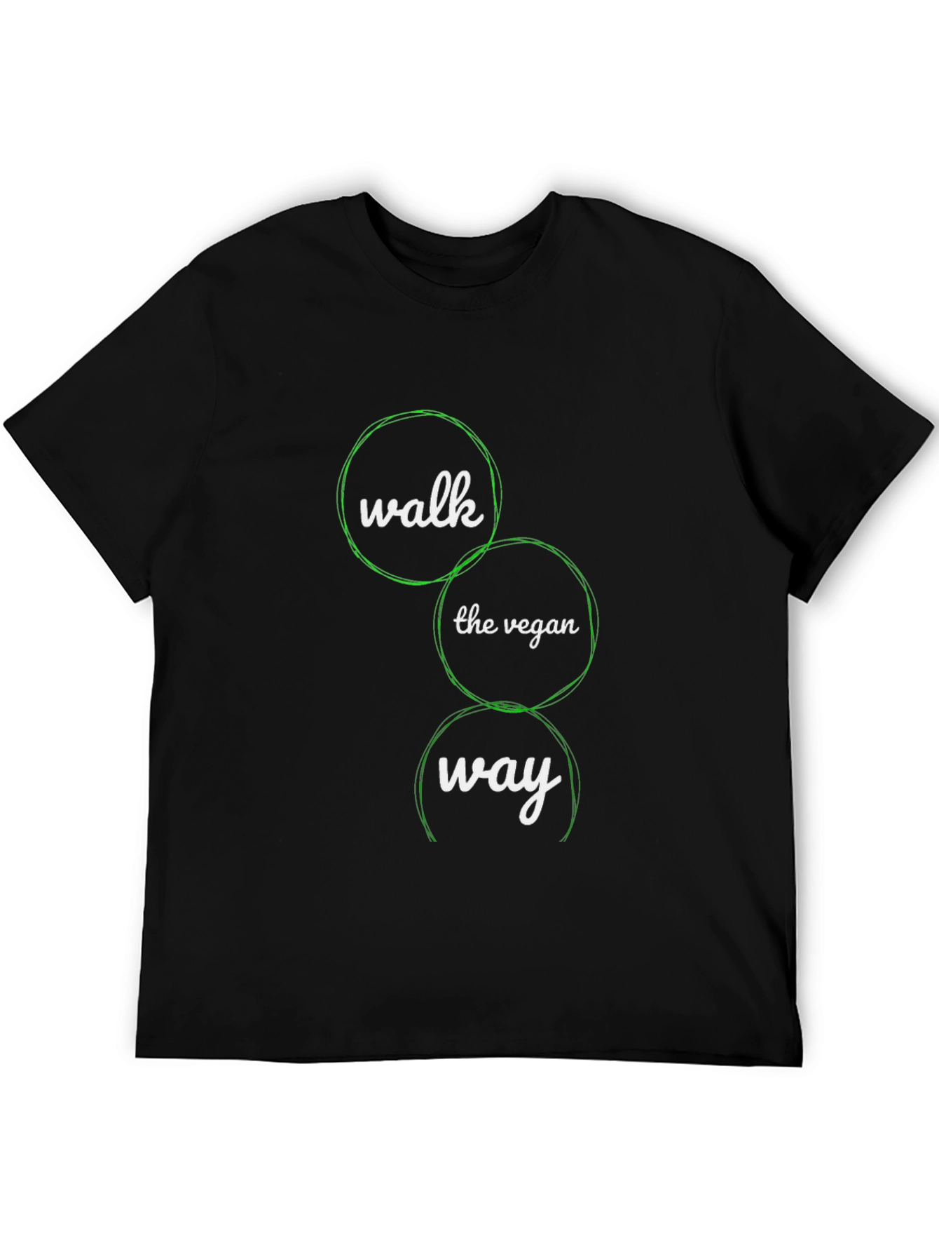 Black Vegan Way Black T-Shirt - Eco-Friendly Fashion view 5