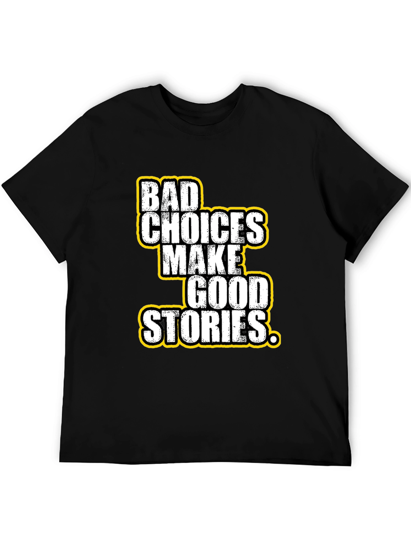 Black Bad Choices Good Stories Graphic Tee view 5