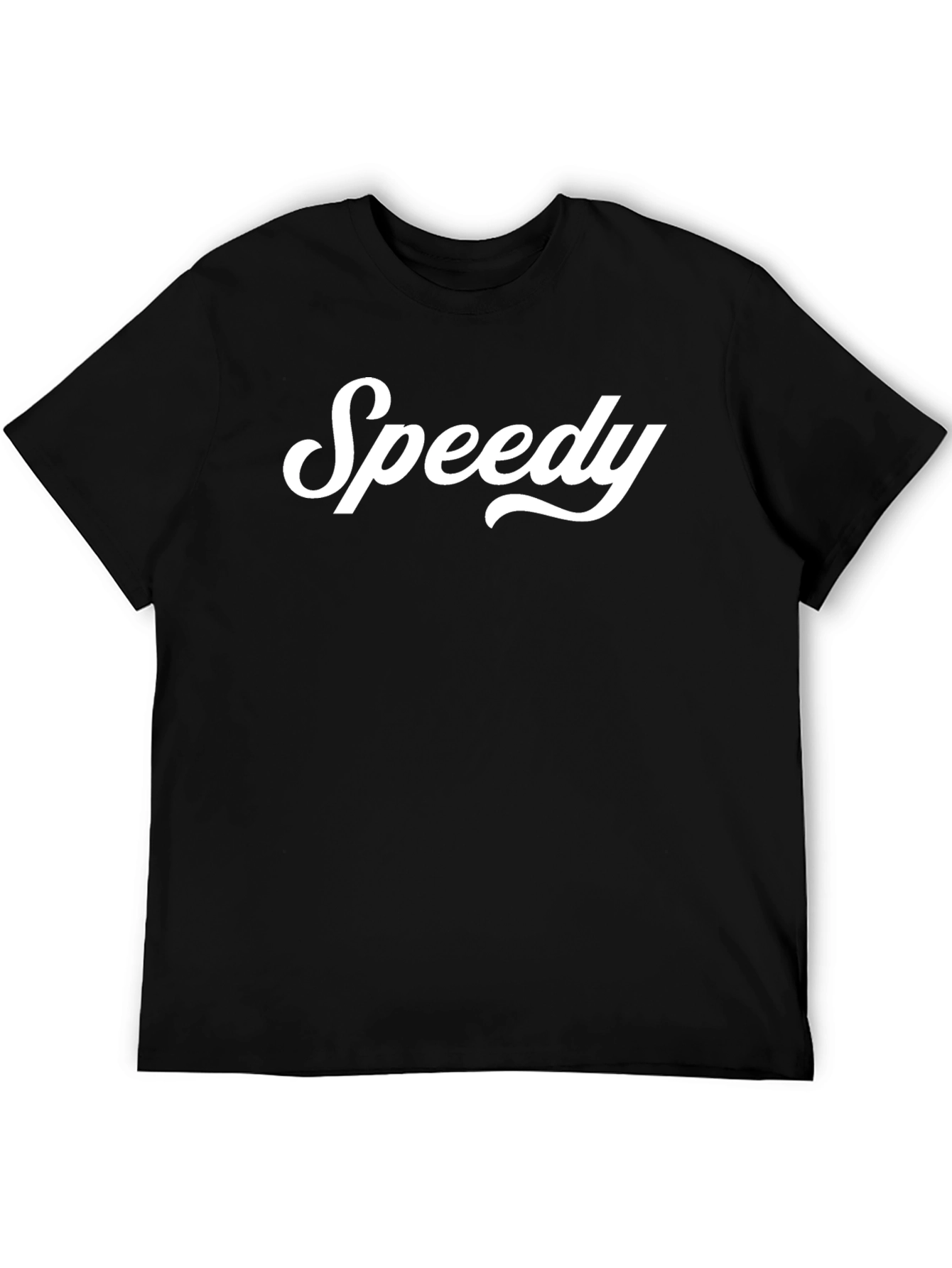 Black Speedy Graphic Tee - Classic Black T-Shirt view 5