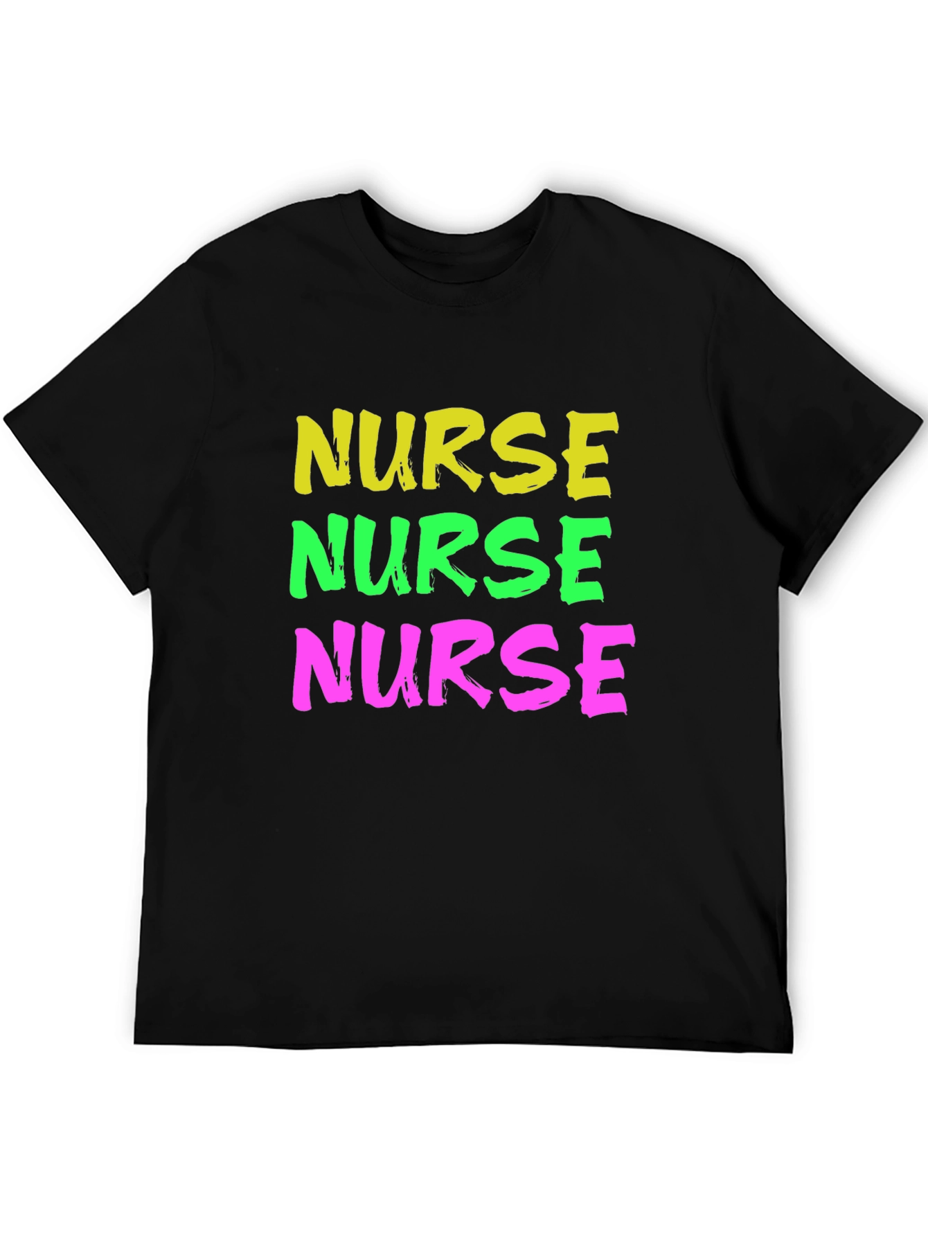 Black Nurse Stack Graphic Tee - Black Cotton view 5