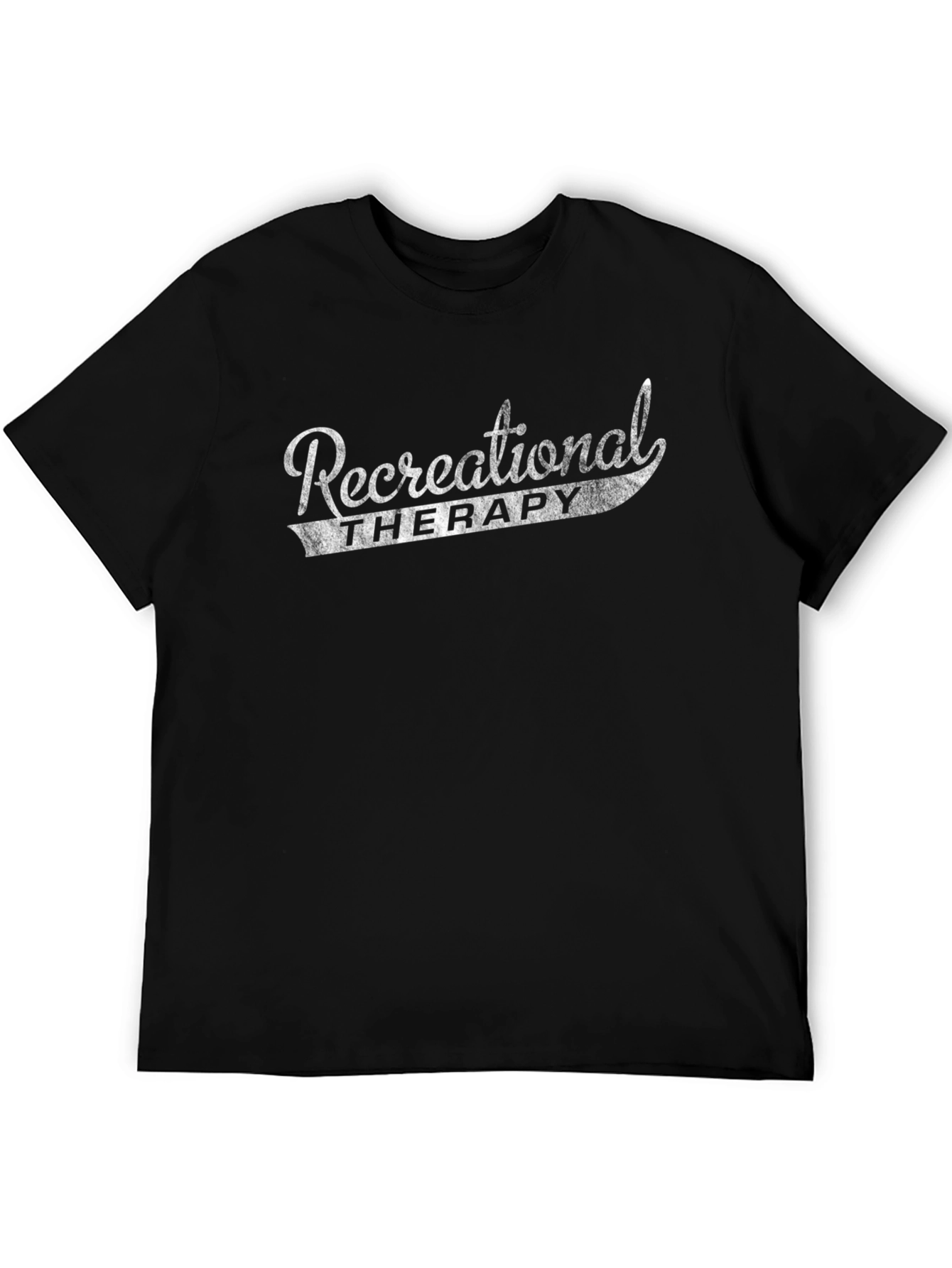 Black Recreational Therapy Black T-Shirt - Stylish Comfort view 5