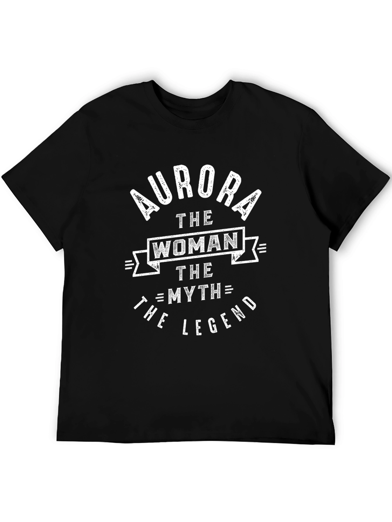 Black Aurora Woman Myth Legend T-Shirt view 5
