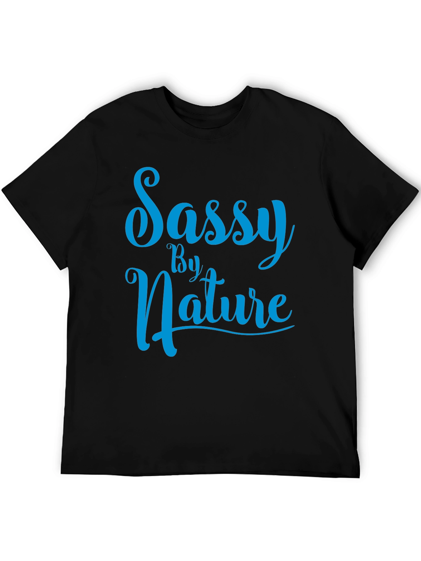 Black Sassy By Nature Graphic Tee view 5
