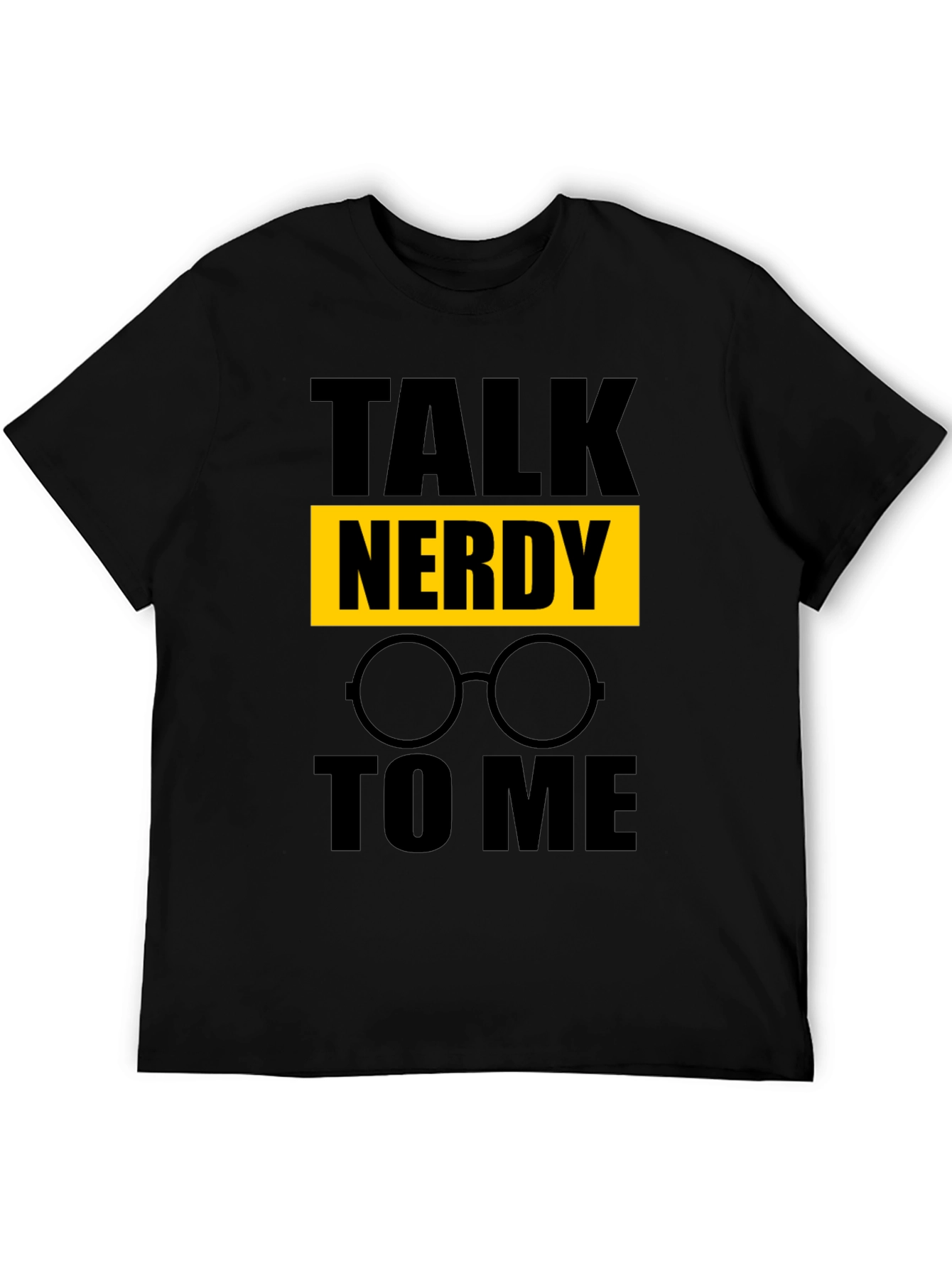 Black Talk Nerdy To Me T-Shirt - Geek Chic view 5