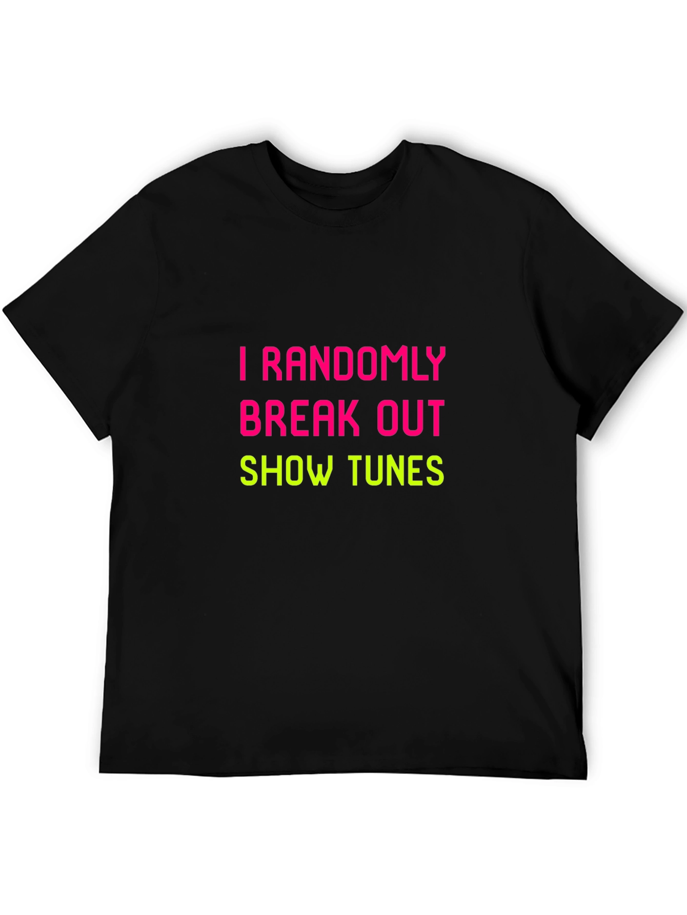 Black Random Show Tunes Graphic Tee view 5