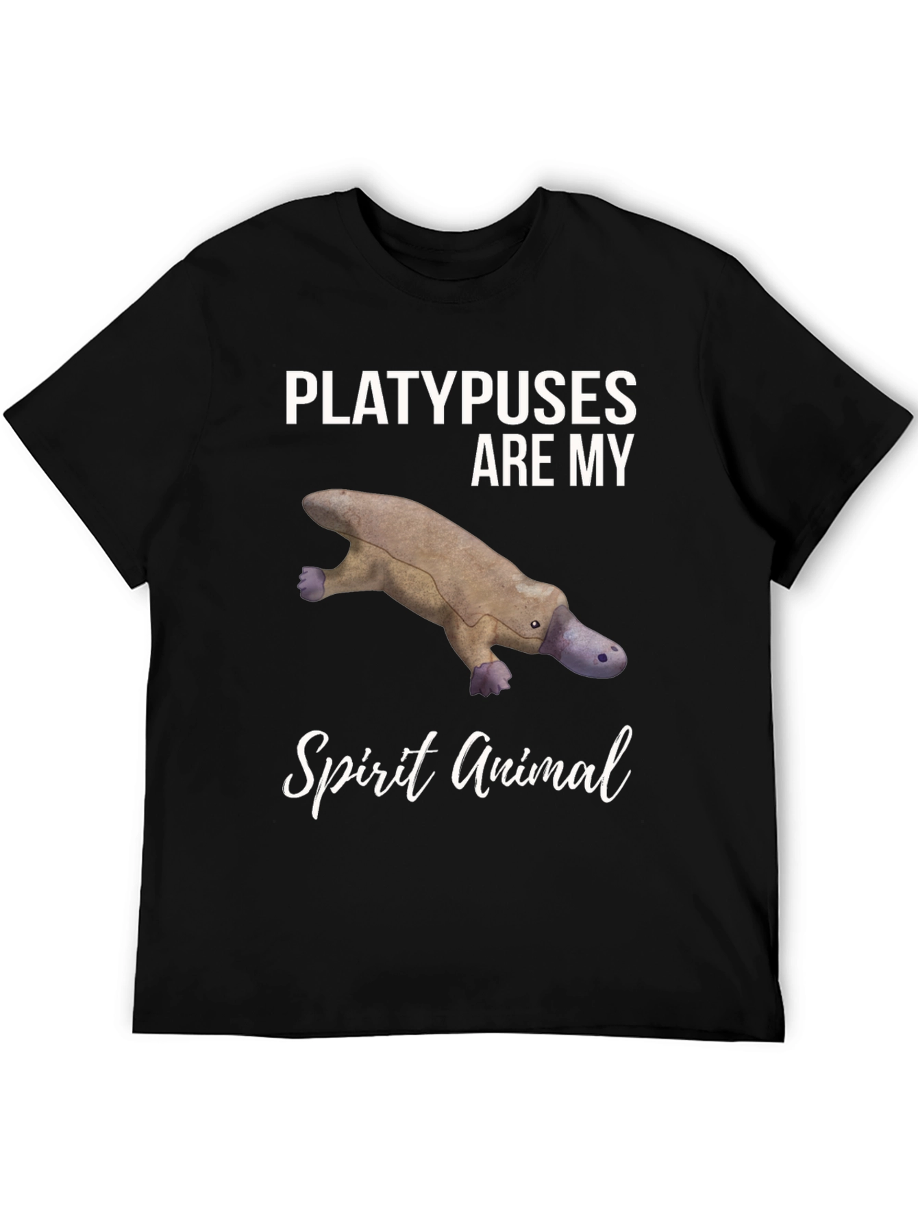 Black Platypus Spirit Animal Graphic Tee view 5
