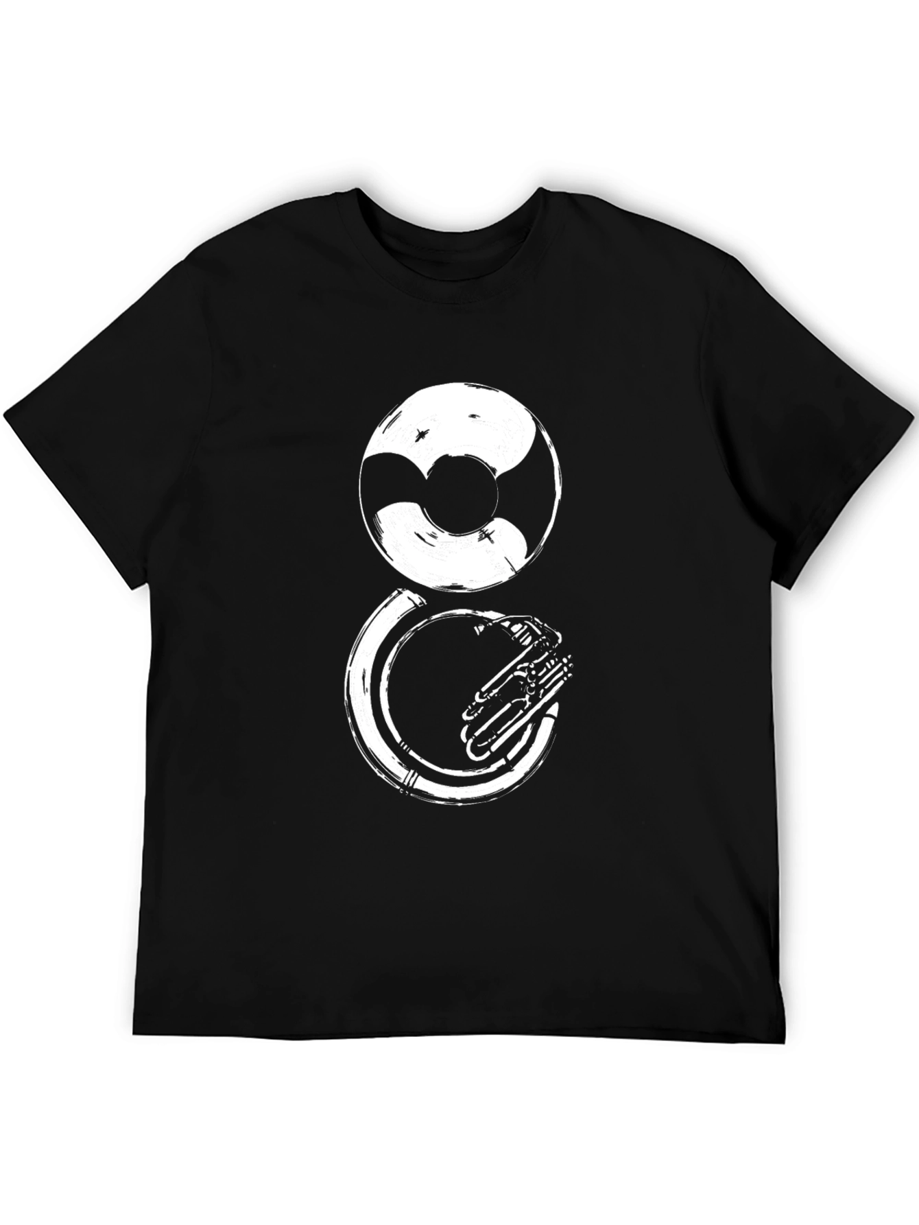 Black Sousaphone Graphic Tee - Musical Instrument T-Shirt view 5