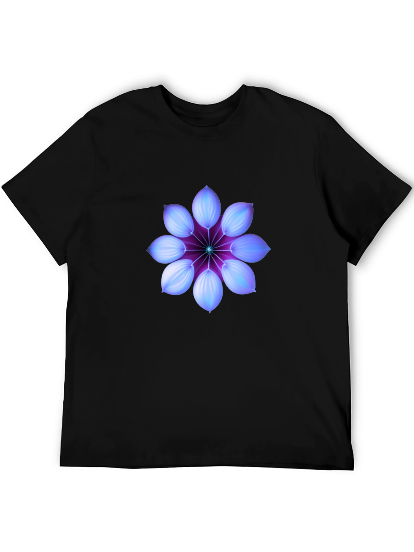 Black Mystic Bloom Black T-Shirt view 5