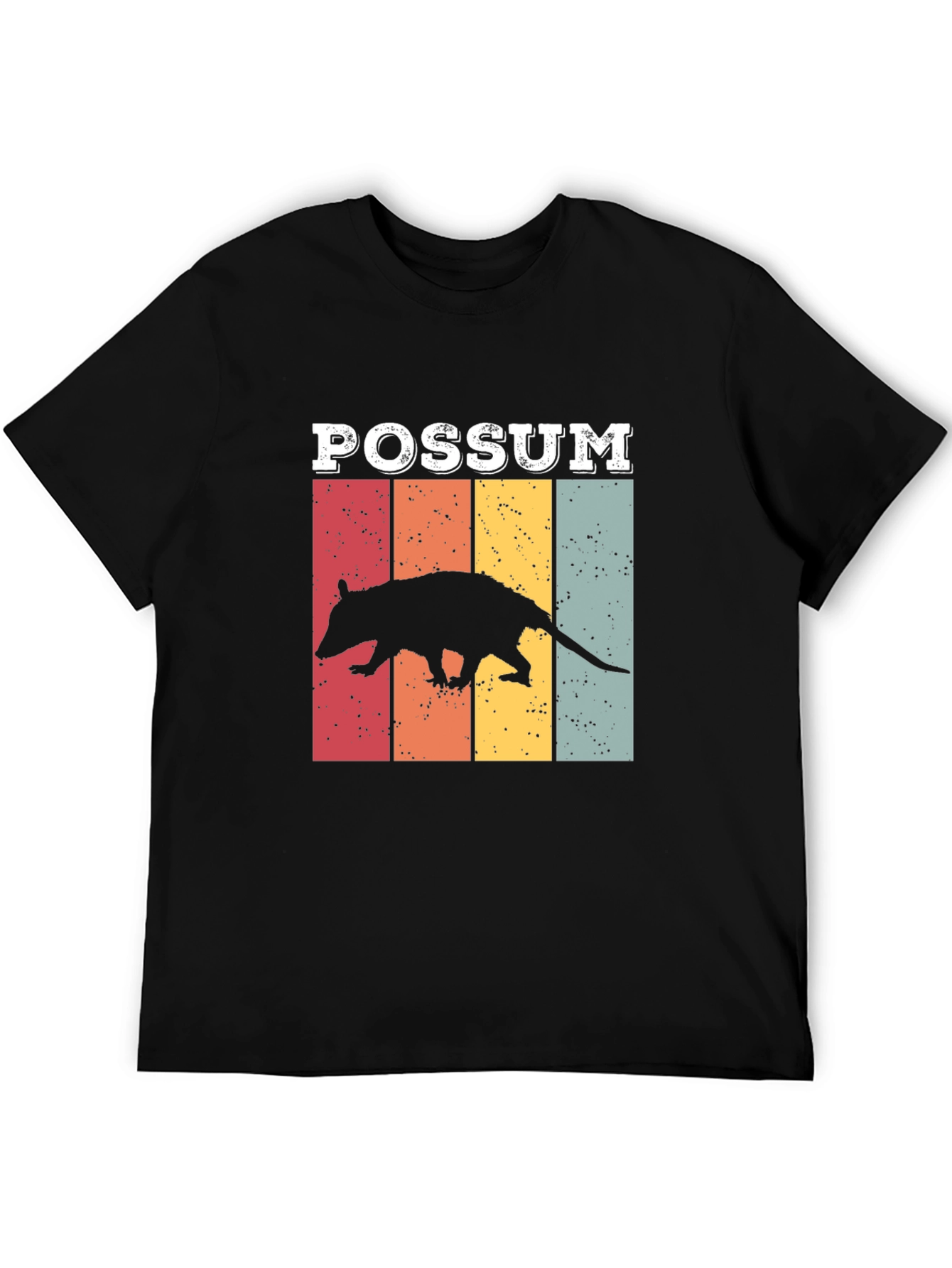 Black Vintage Possum Graphic Tee view 5