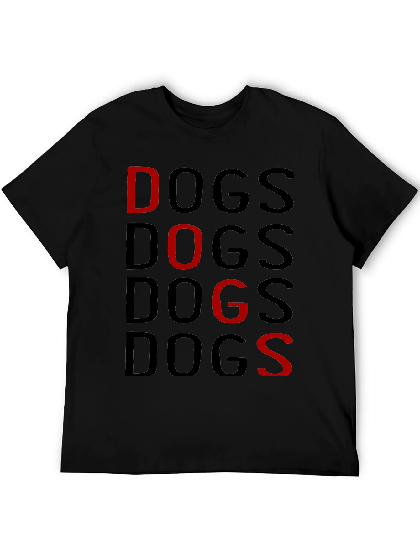 Black Dogs Graphic Print T-Shirt view 5