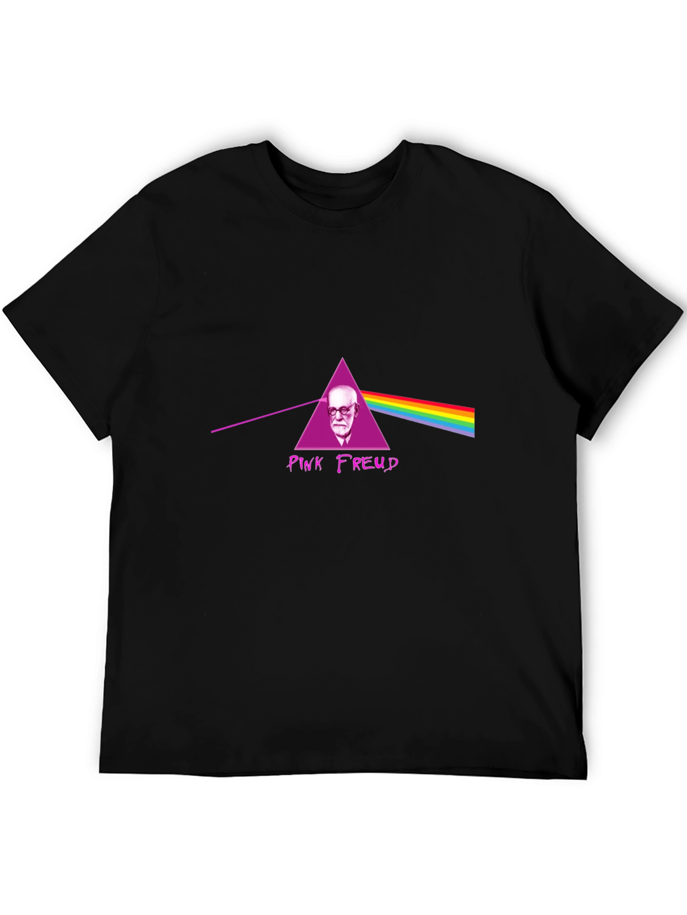 Black Pink Freud T-Shirt - Dark Side Parody view 5