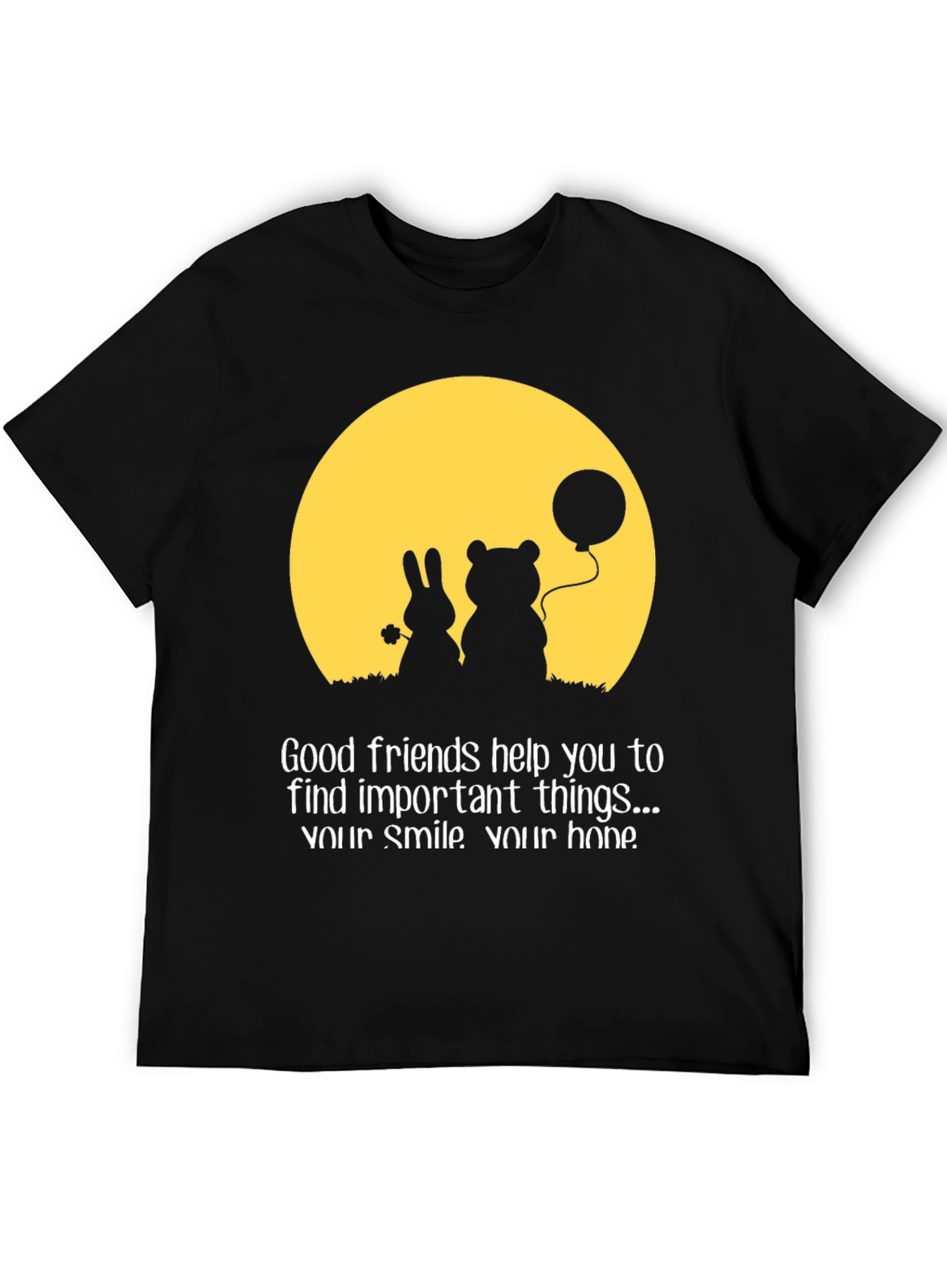 Black Good Friends T-Shirt view 5