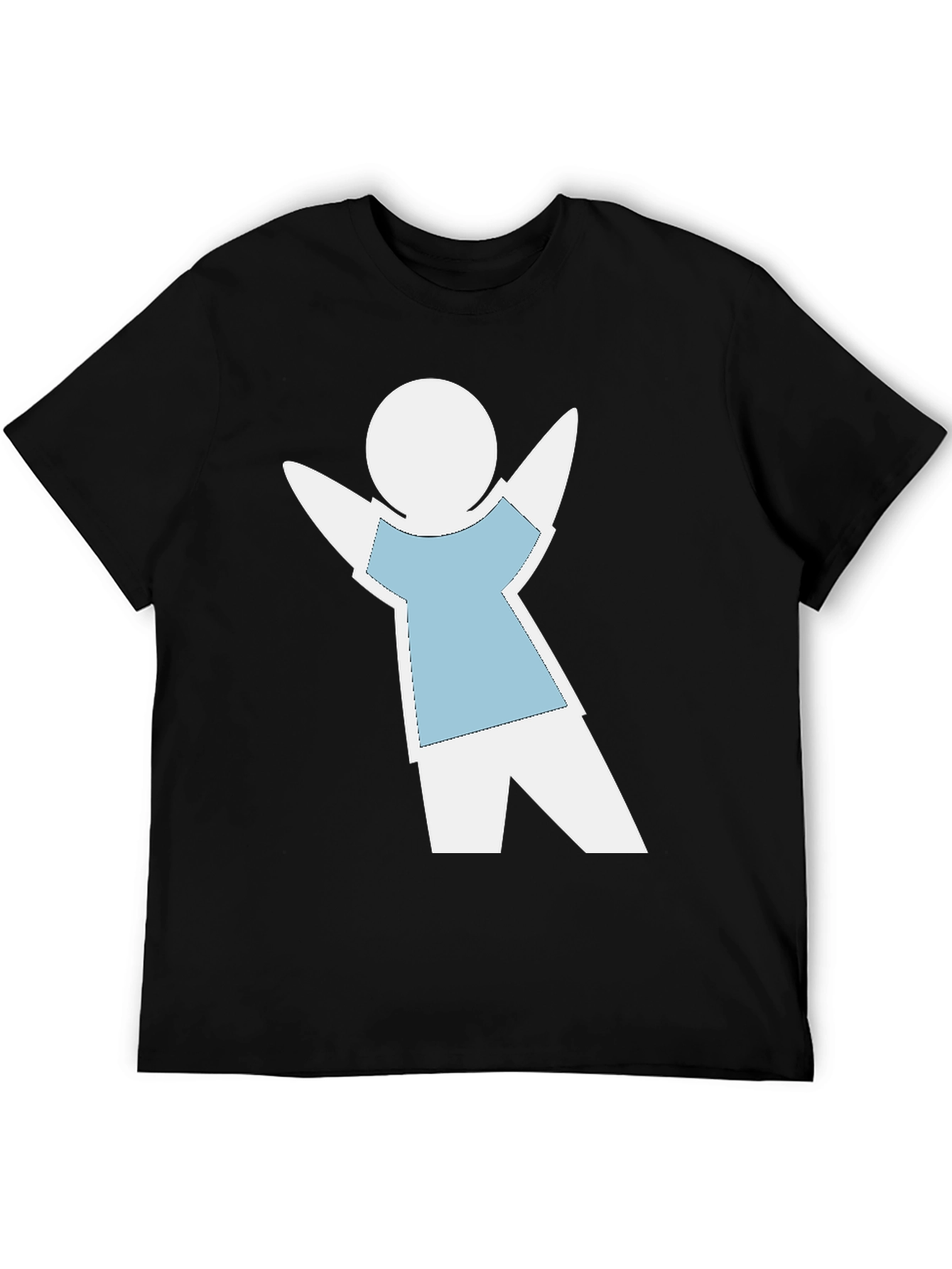 Black Whimsical Stick Figure Tee view 5