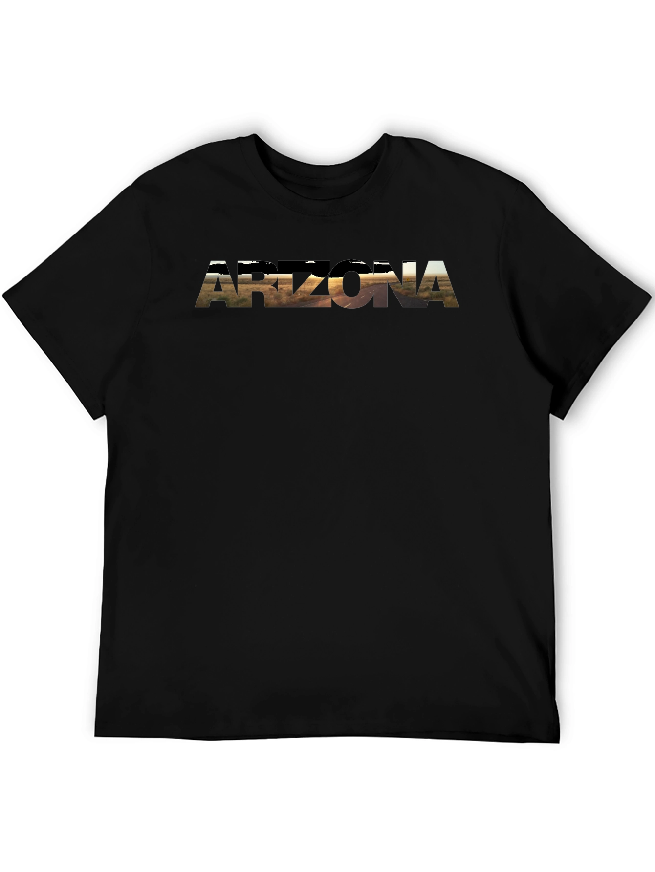 Black Arizona Graphic Tee - Desert Landscape Design view 5