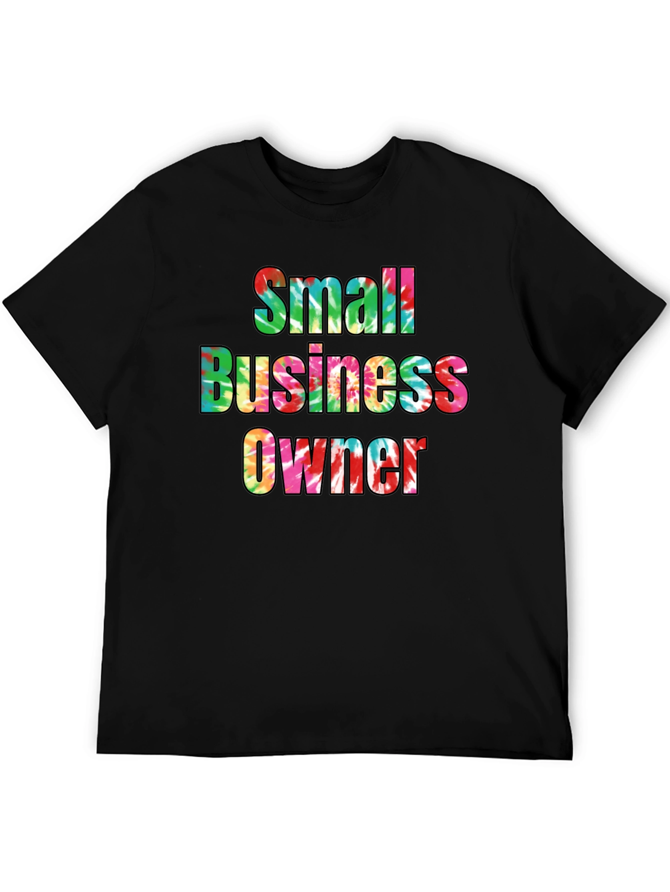 Black Small Business Owner Tie Dye T-Shirt view 5